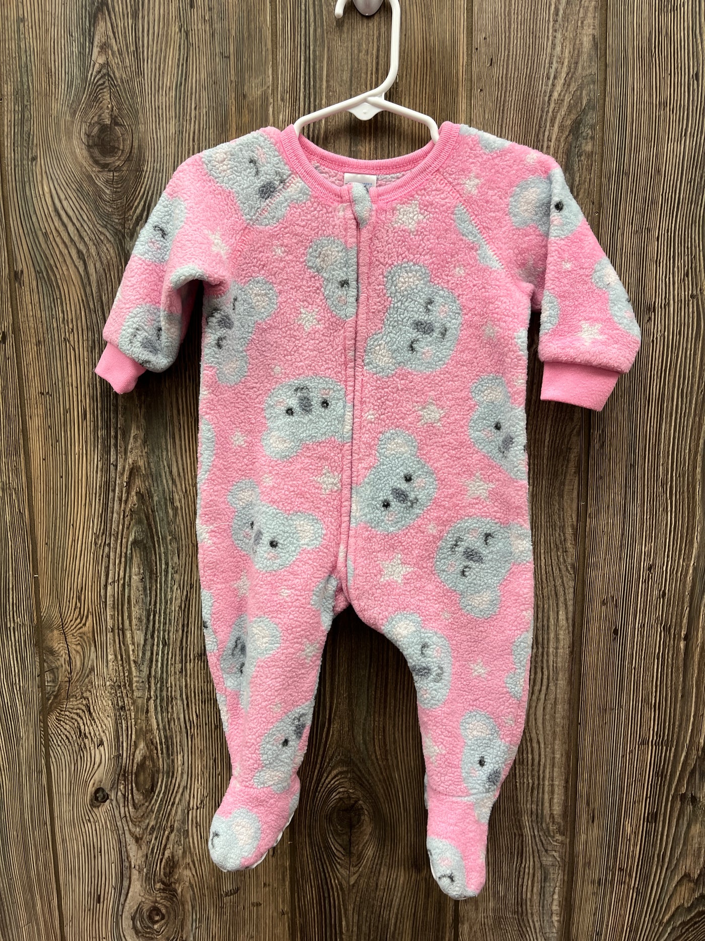 Girls 6-9 mo Kohala Bear Fleece Sleeper