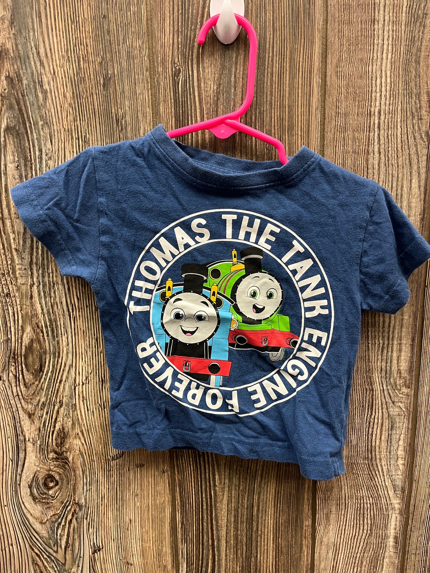 Boys Youth Medium Blue Thomas The Train Short Sleeve Top