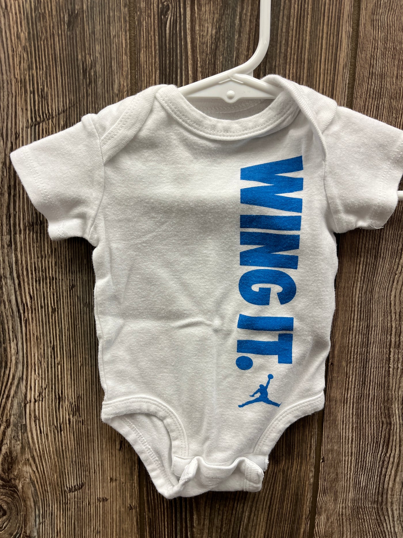 Boys 0-3 mo White Air Jordan Onesie