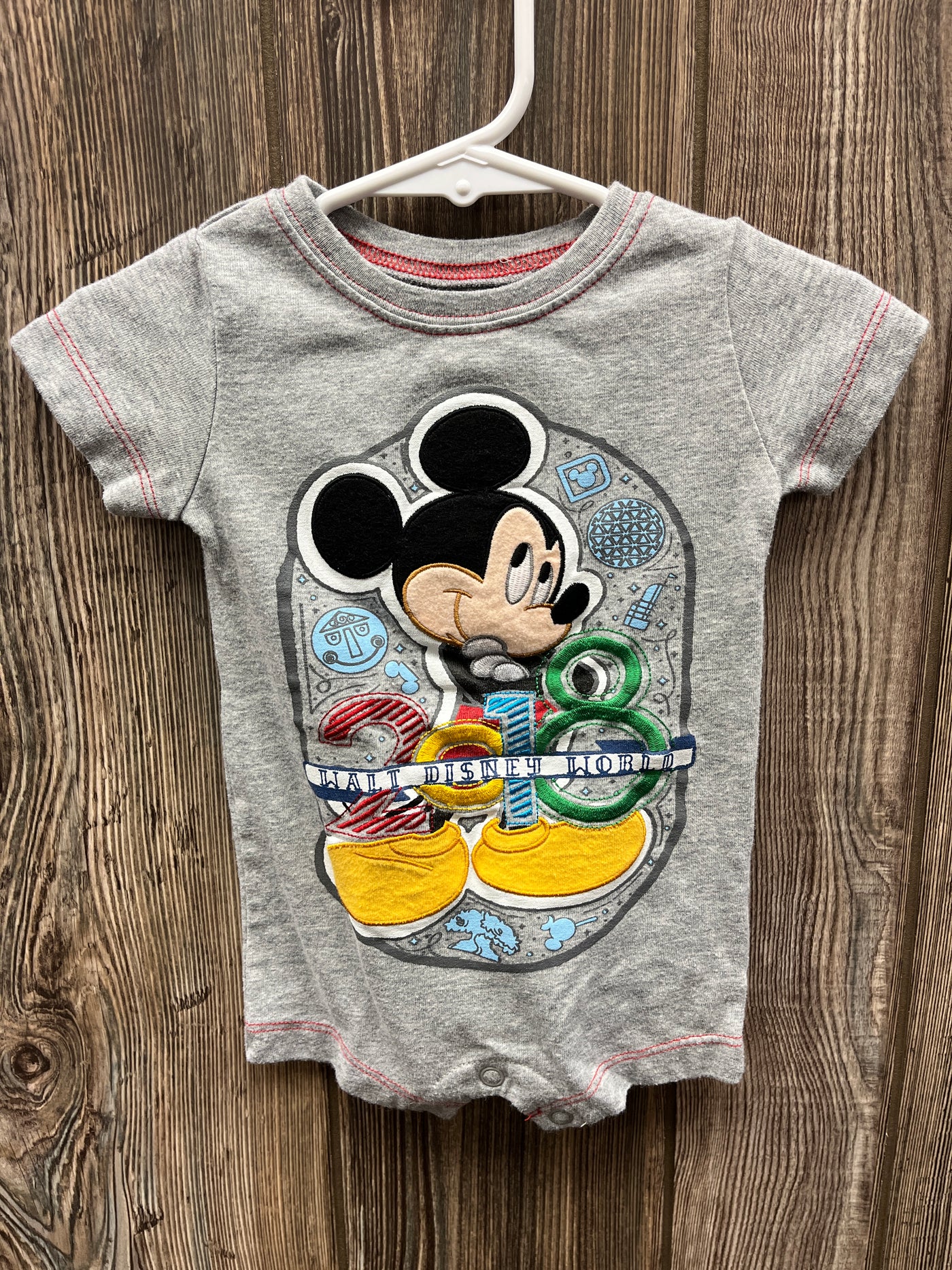 Boys 0-3 mo 2018 Disney World Romper Outfit