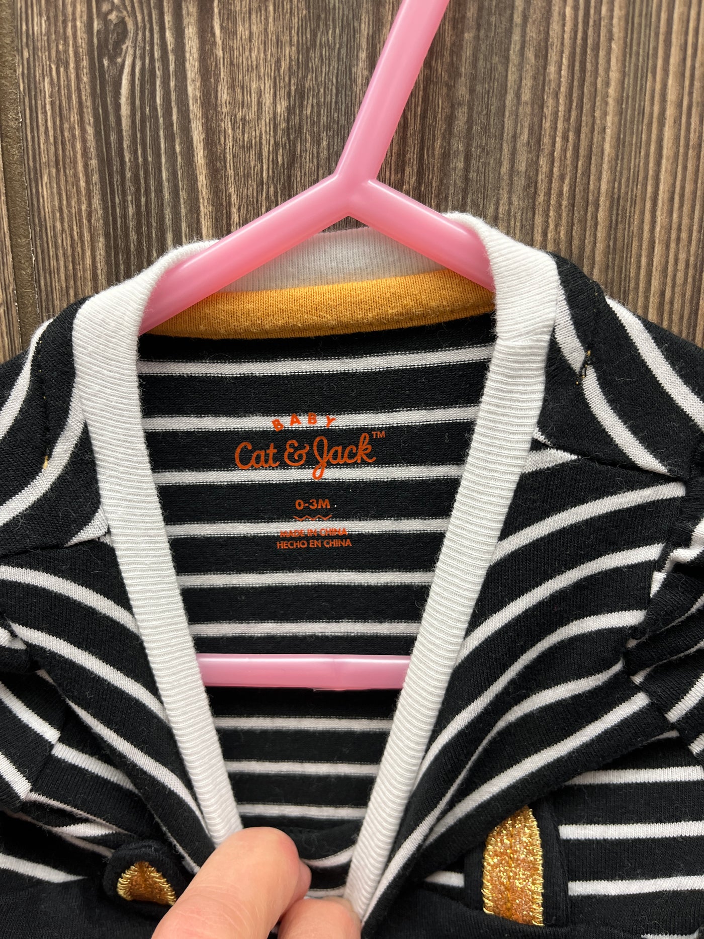 Girl 0-3 mo Black Cat Outfit