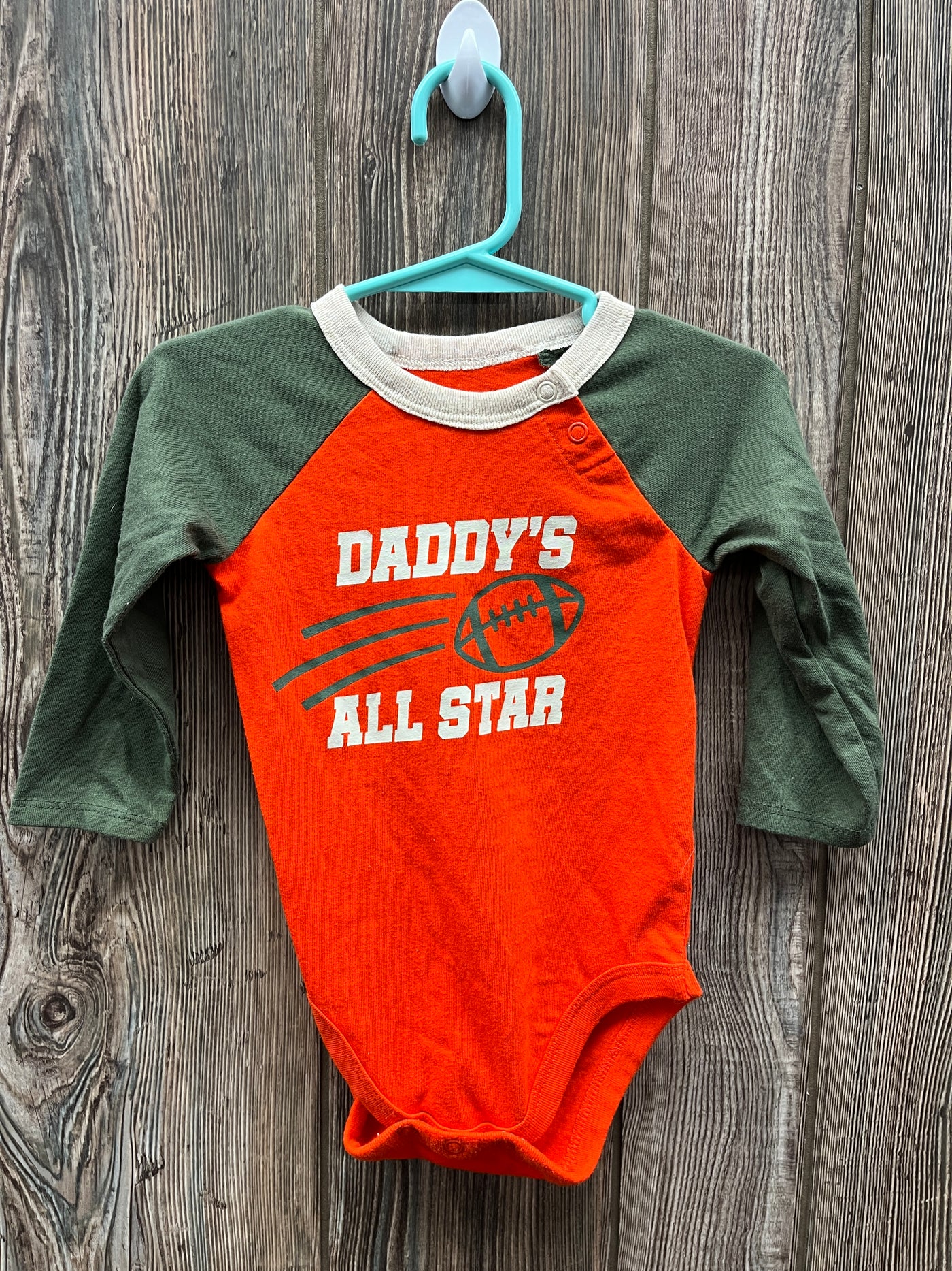 Boys 18 mo Daddys All Star Long Sleeve Onesie