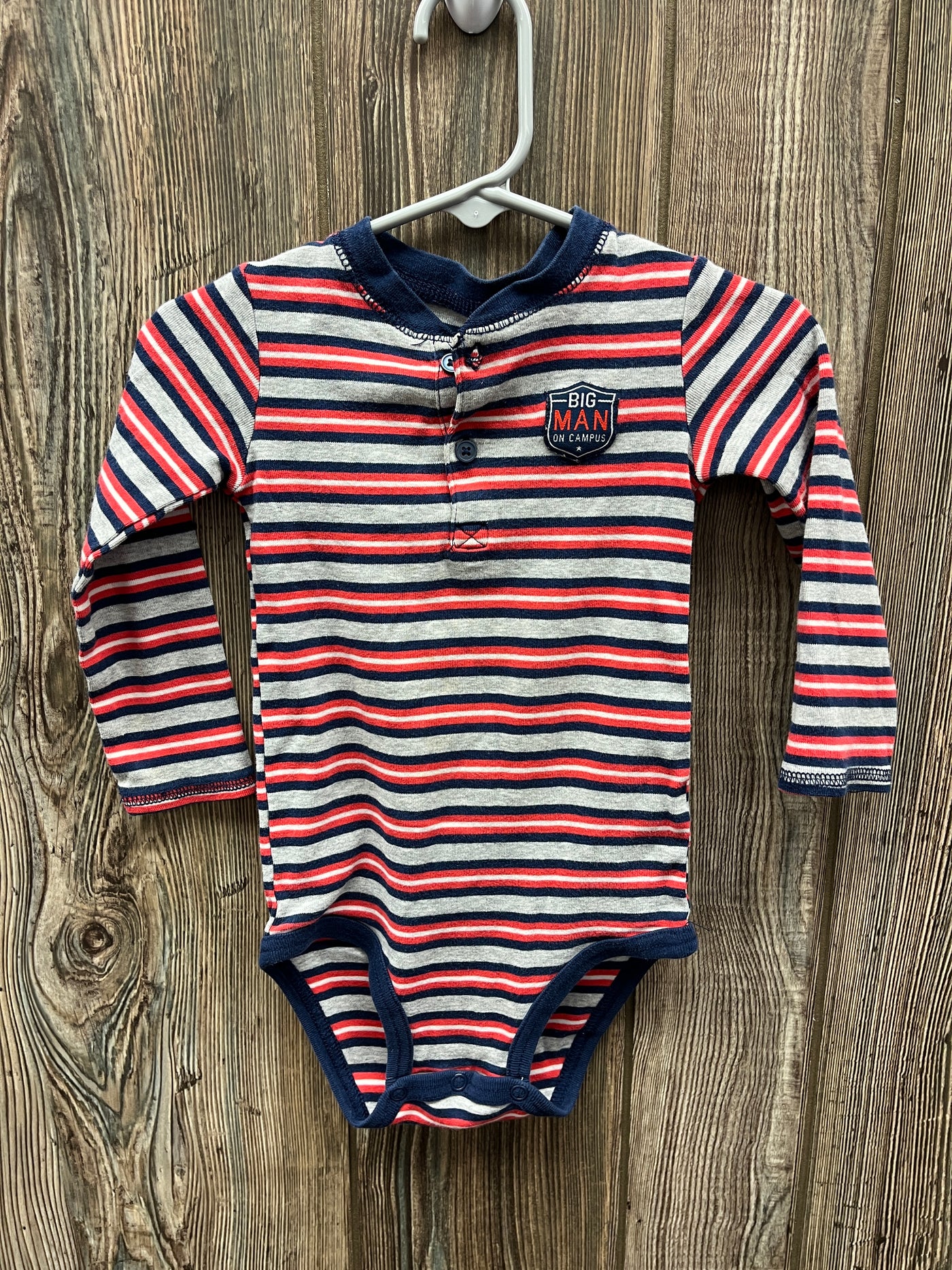 Boys 24 mo Stripped Big Man Onesie