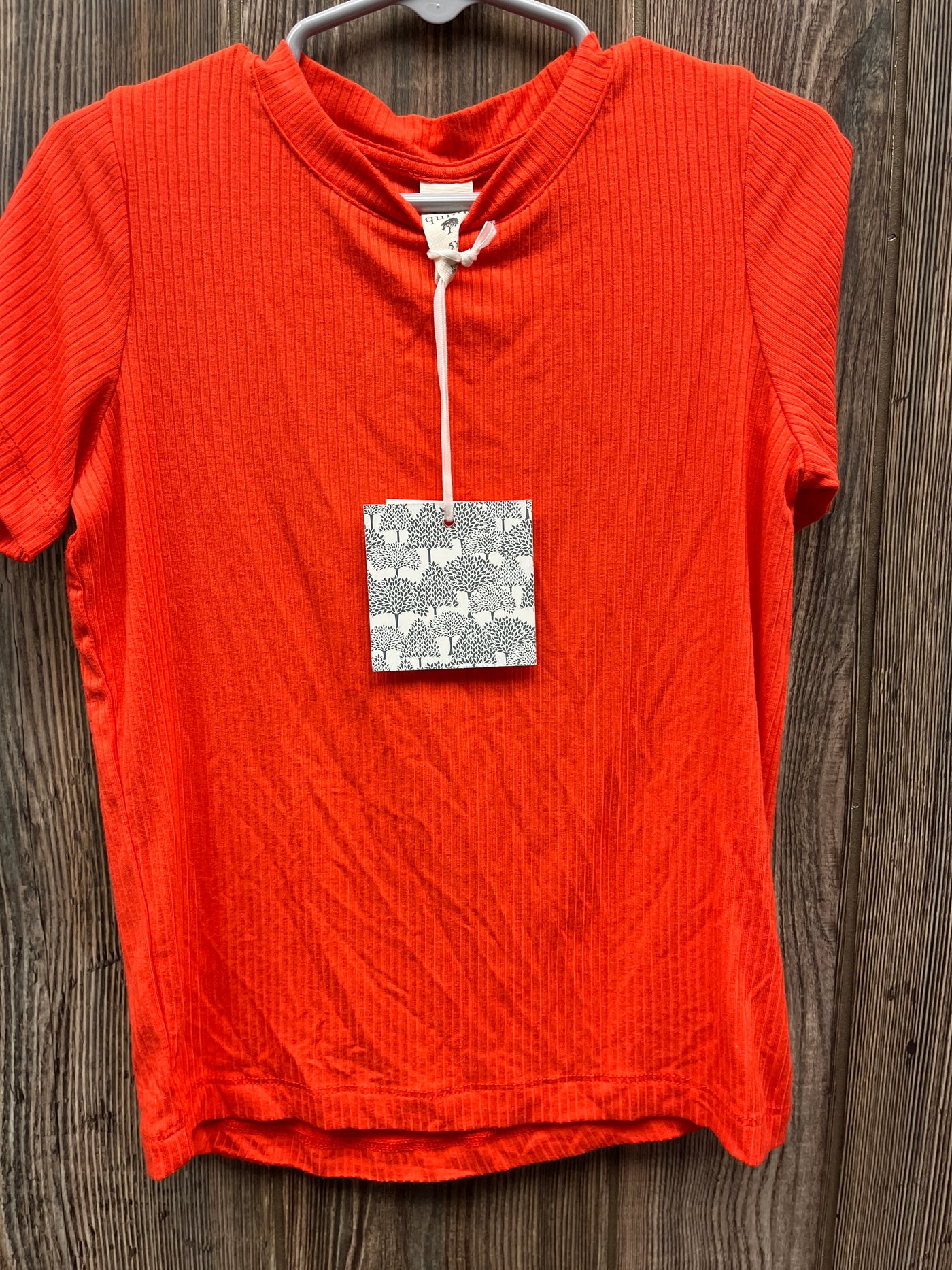 Boys 5 NEW Orange Kate Quinn Short Sleeve Shirt