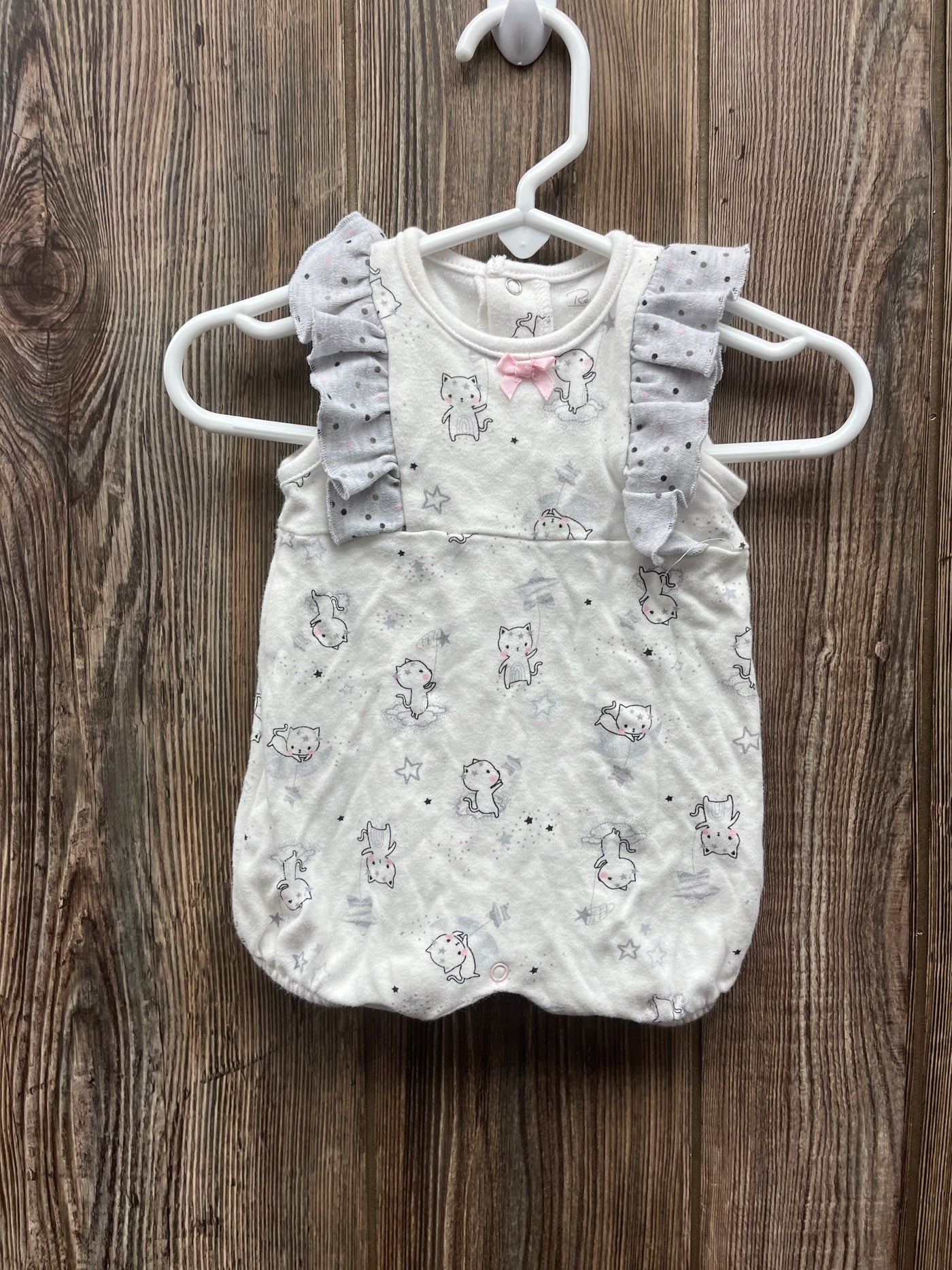 Girl 0-3 mo Cat Romper