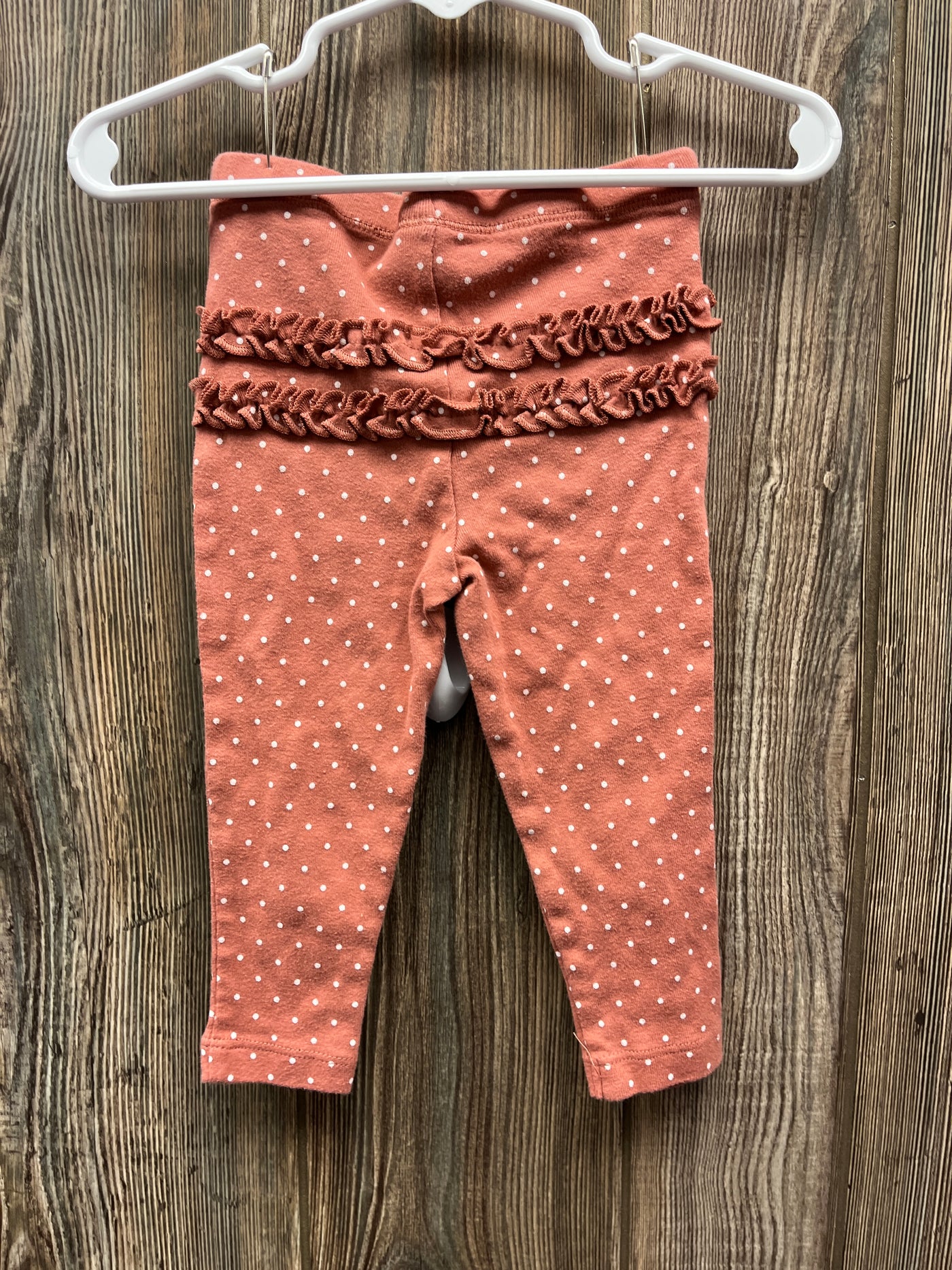 Girls 12 mo Rust Pants with Ruffles