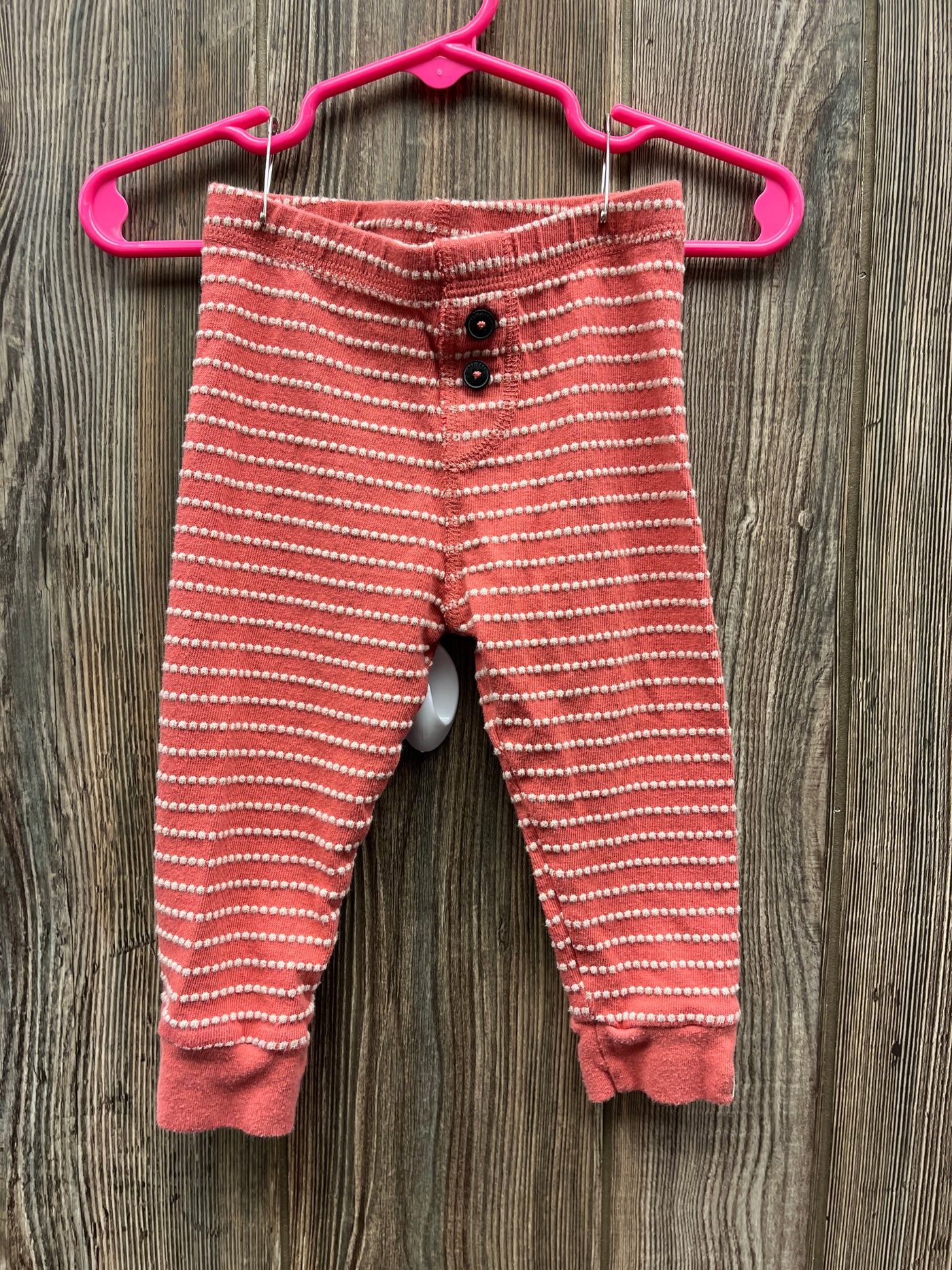 Boys 12 mo Rust Pull On Pants with Poka Dots