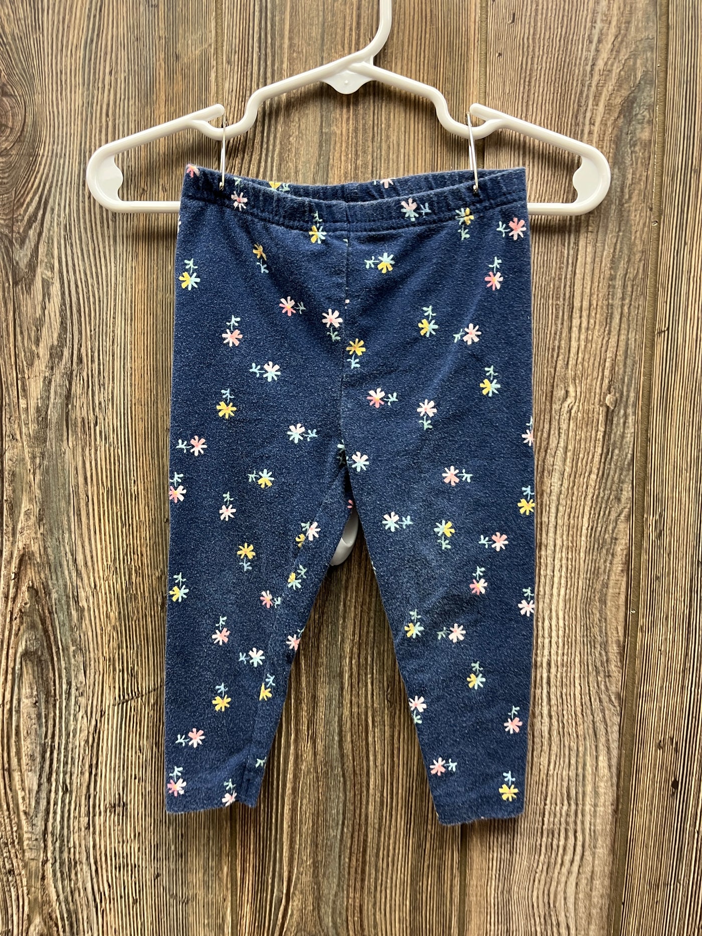 Girls 18 mo Navy Pants with Flowers