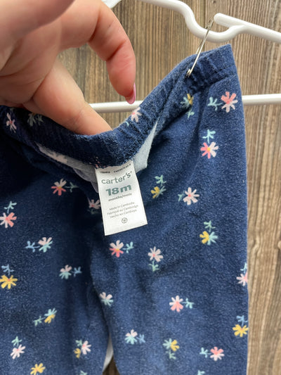 Girls 18 mo Navy Pants with Flowers