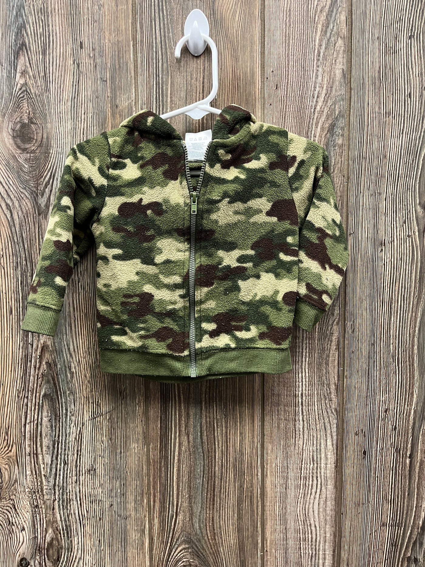 Boys 12 mo Camo Fleece Zip Up Hoodie