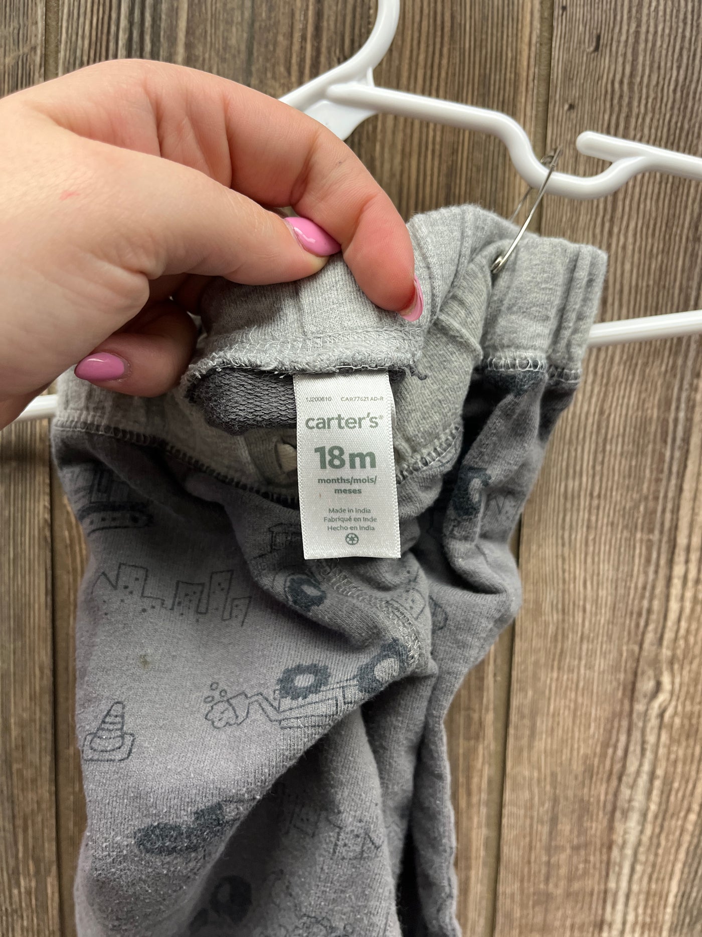 Boys 18 mo Gray Construction Sweatpants Pants