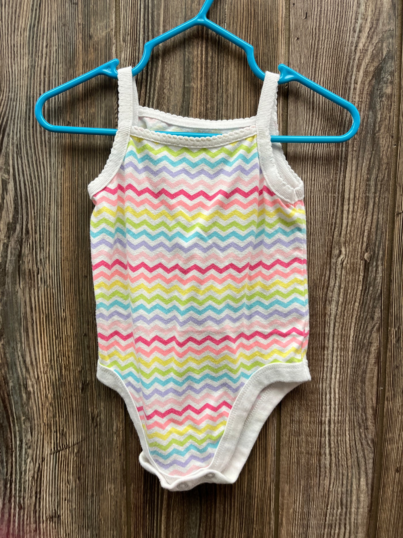 Girl 6-9 mo Colorful Striped Tank Onesie