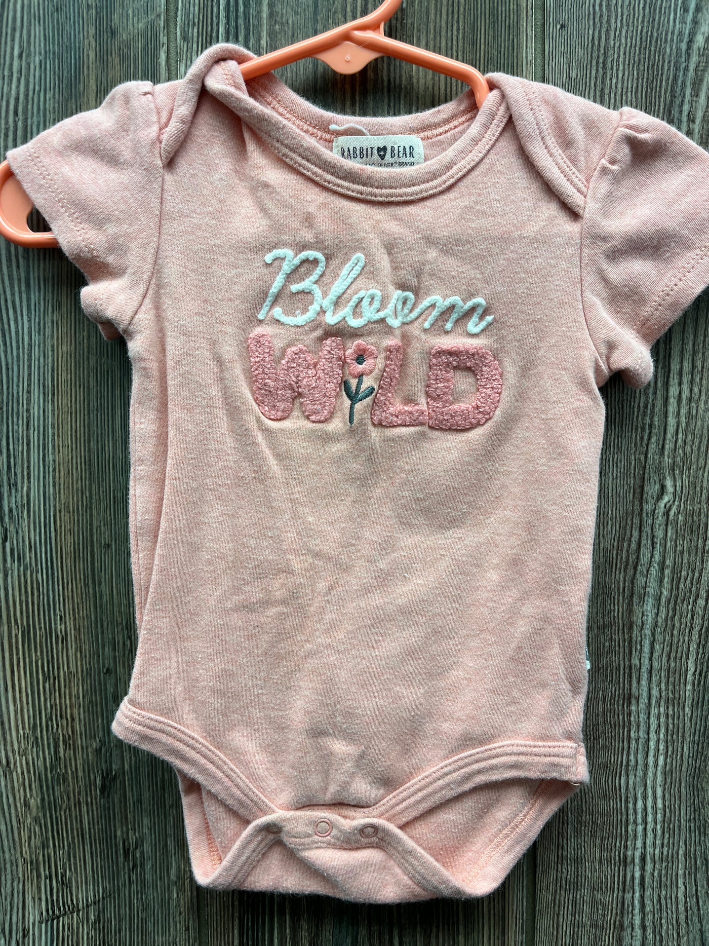 Girl 6-9 mo  Bloom Wild Short Sleeve Onesie