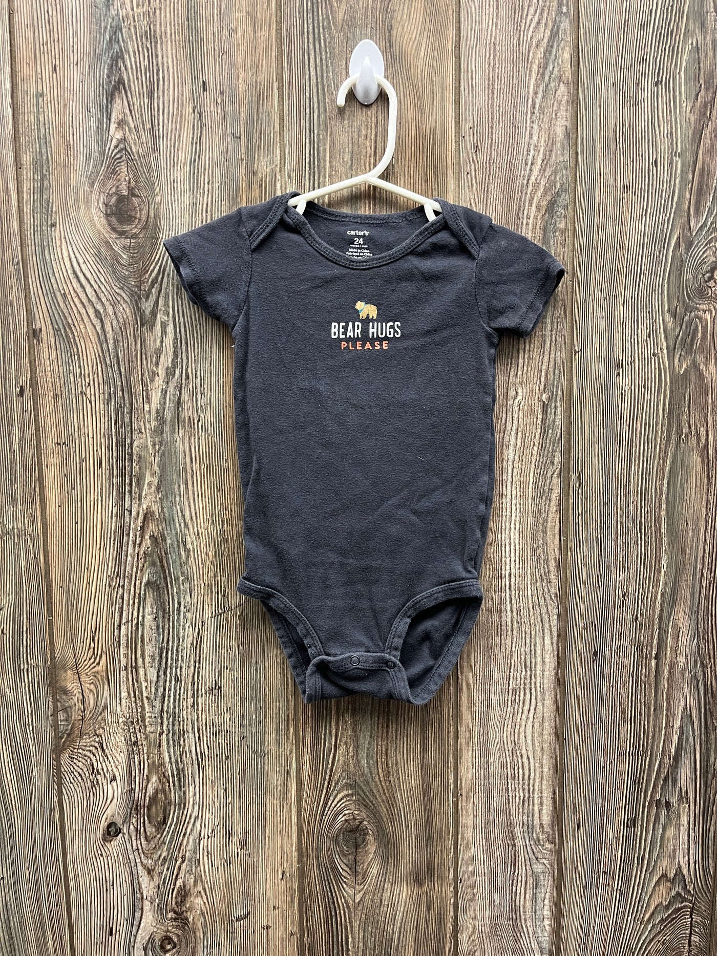 Boys 24 mo Bear Hugs Please Short Sleeve Onesie