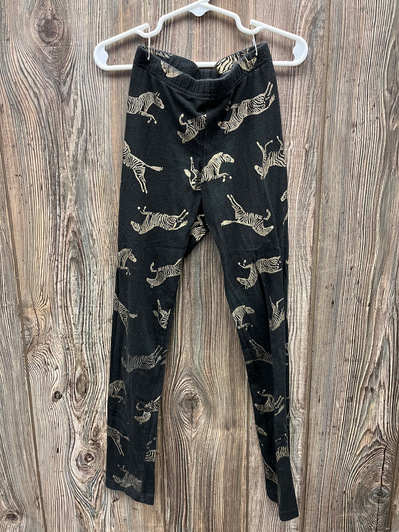 Girls 8 Black Zebra Pants