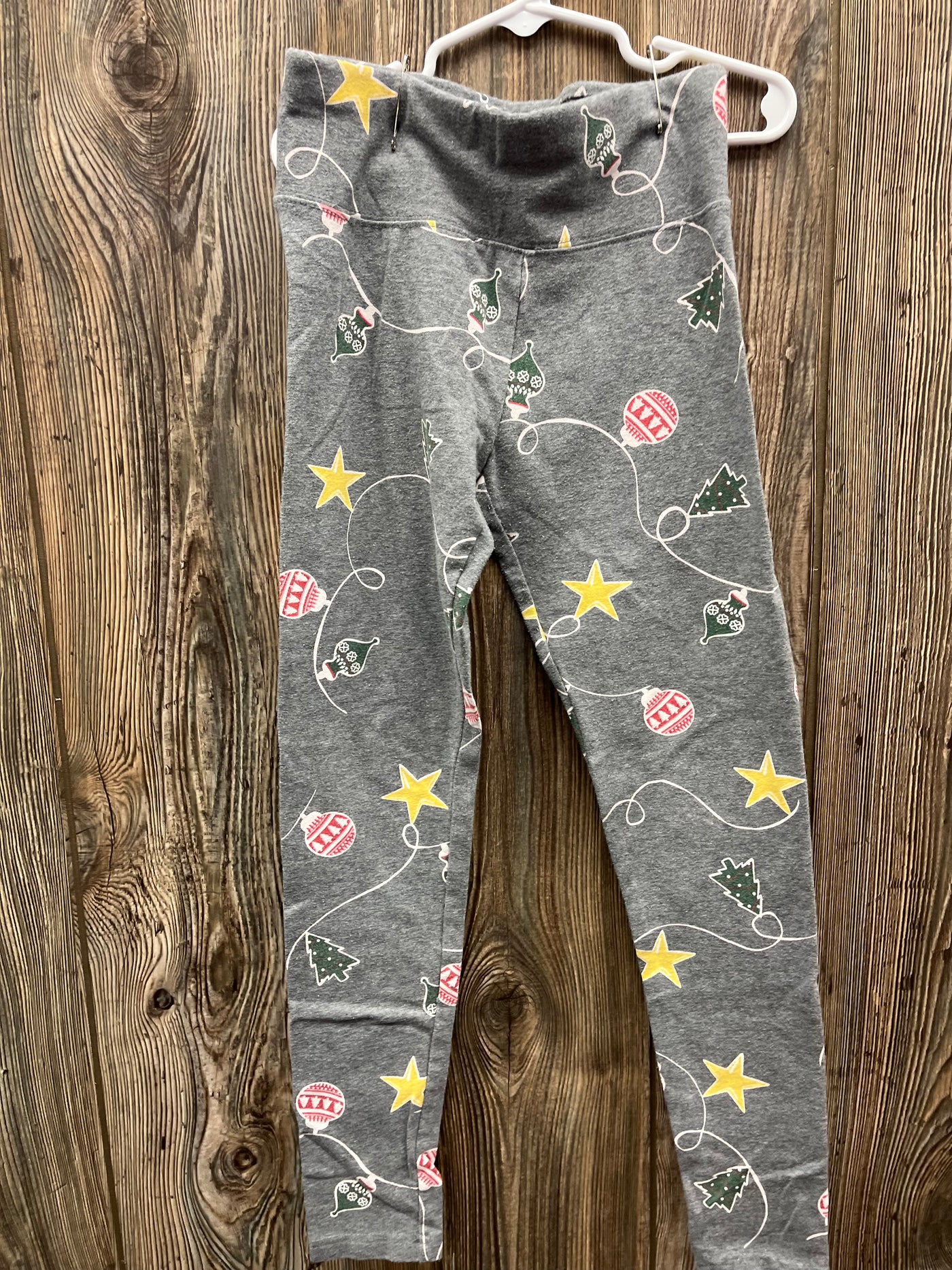 Girls 10 Gray Justice Christmas Leggings