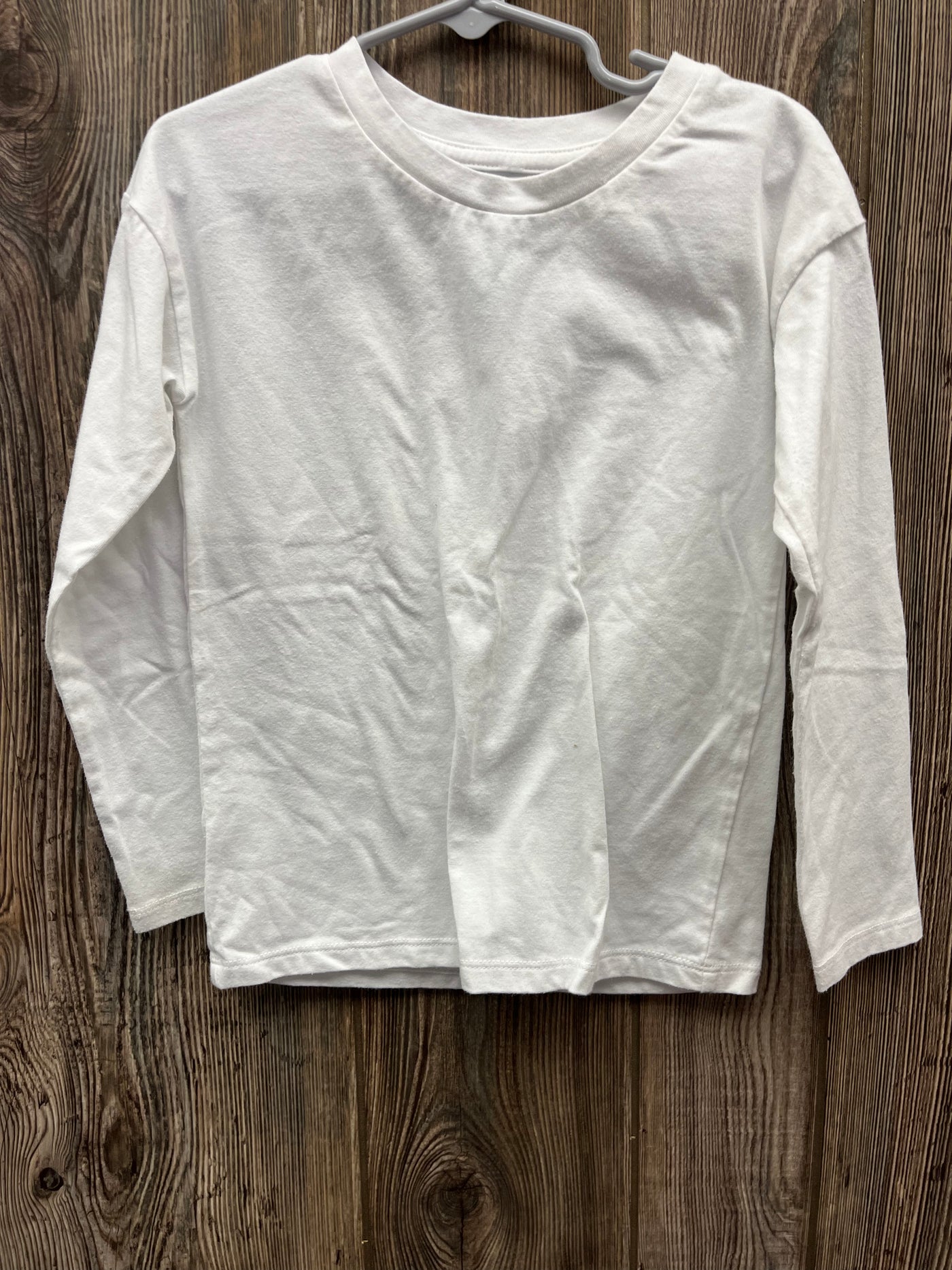 Girls White Long Sleeve Top