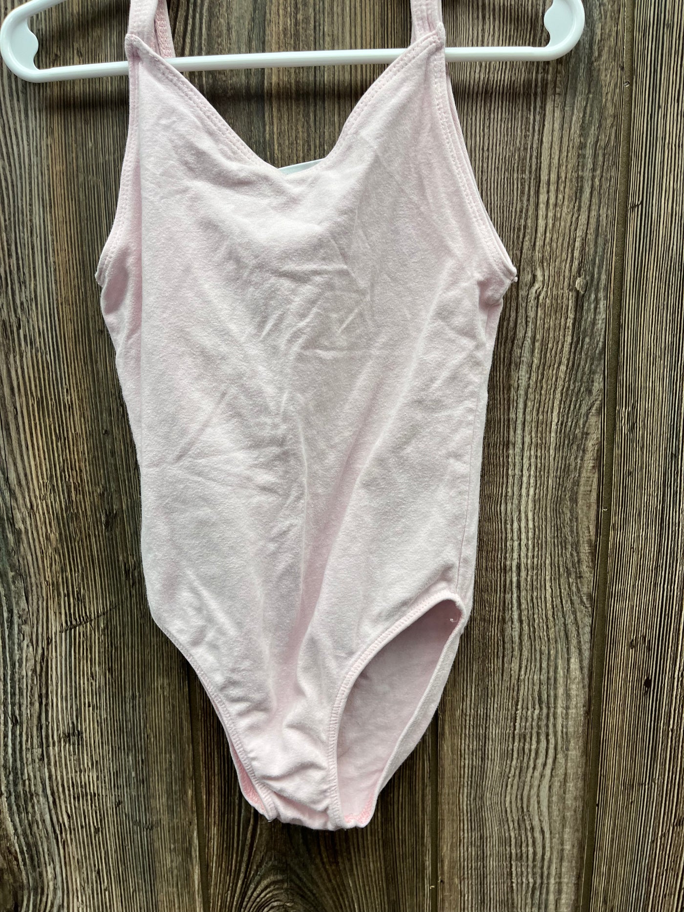 Girls Pink Spaghetti Strap Leotard