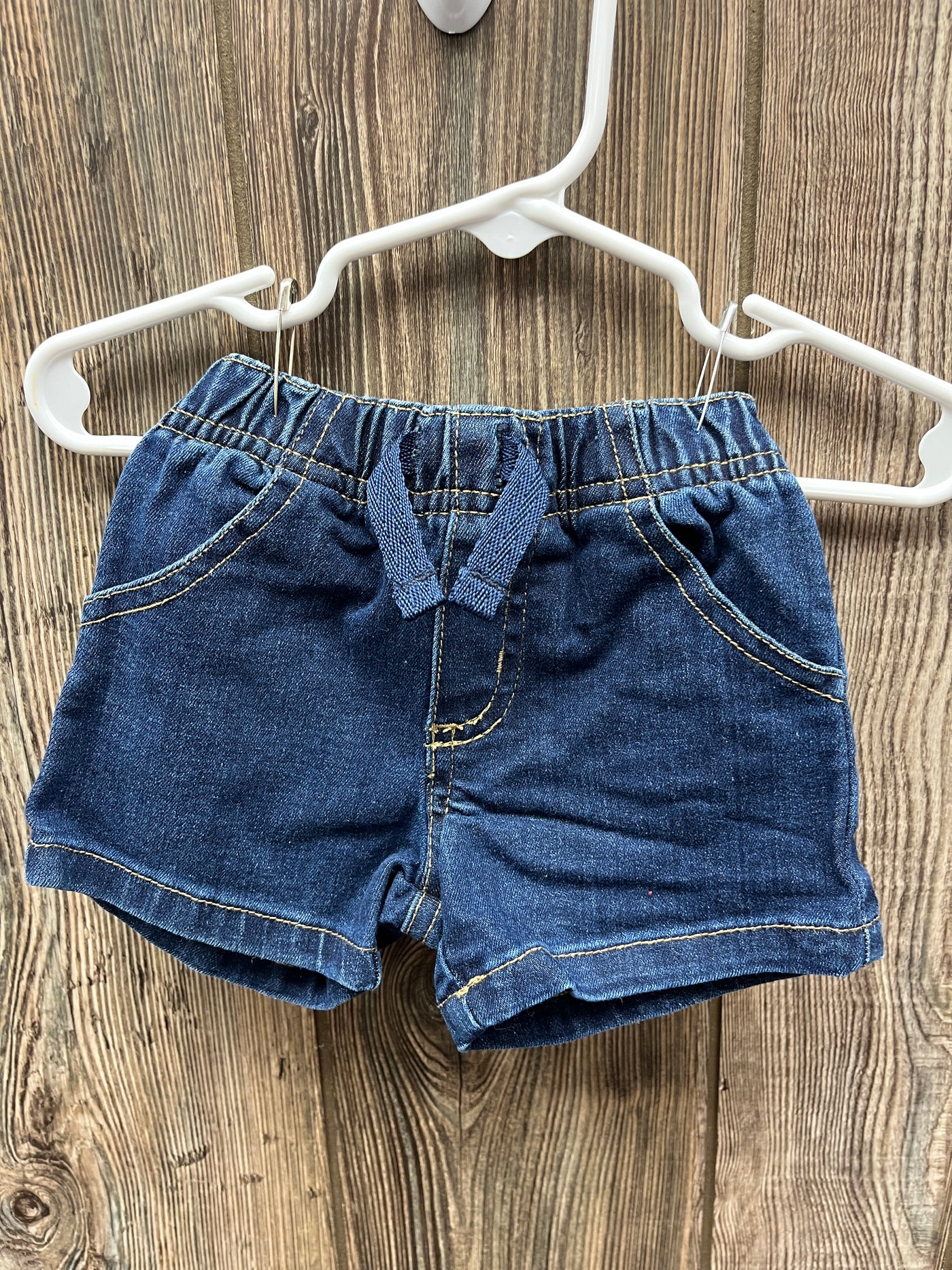 Boys 0-3 mo Pull on Jean Shorts