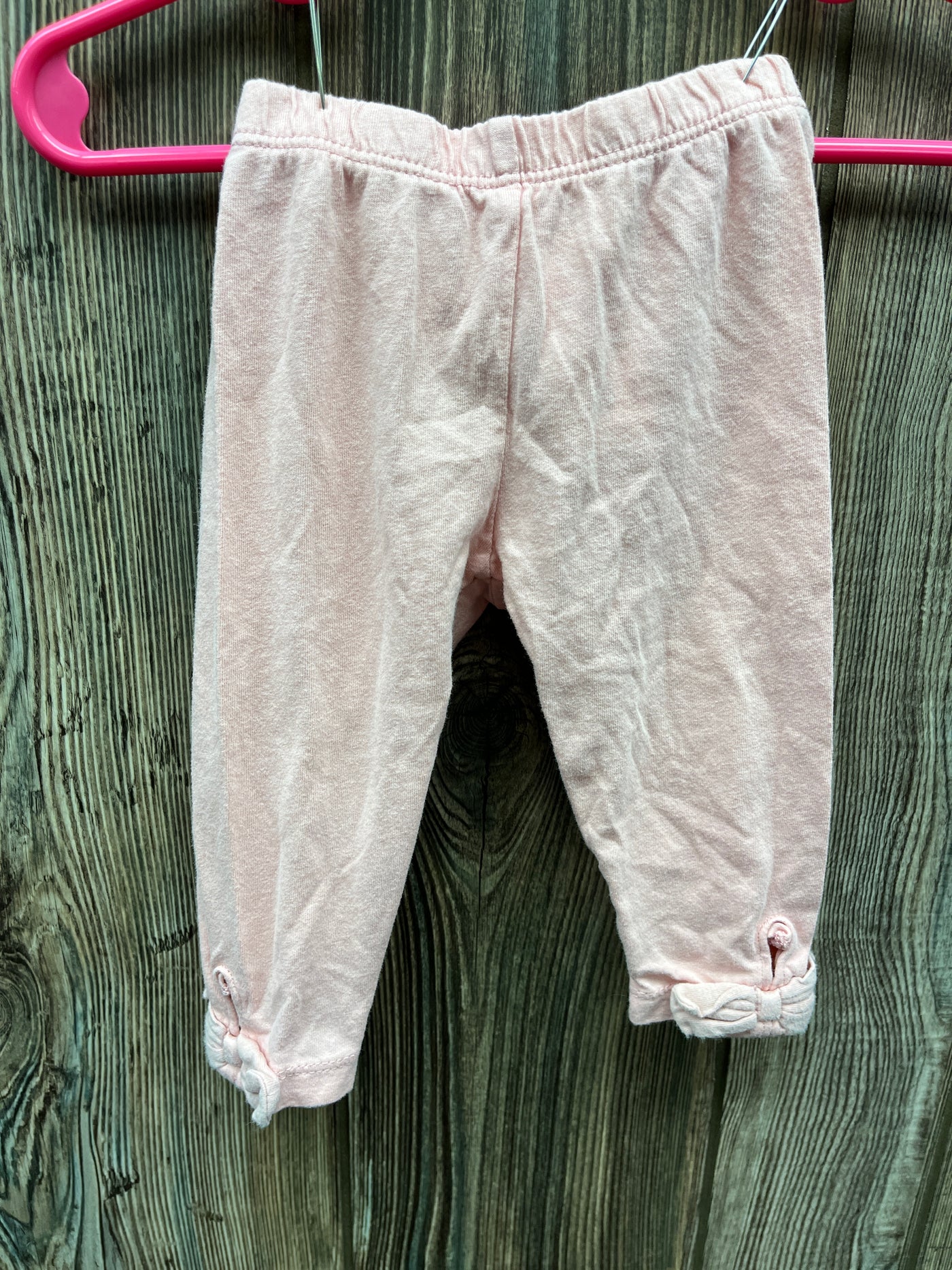 Girl 6 mo Light Pink Pull On Pants