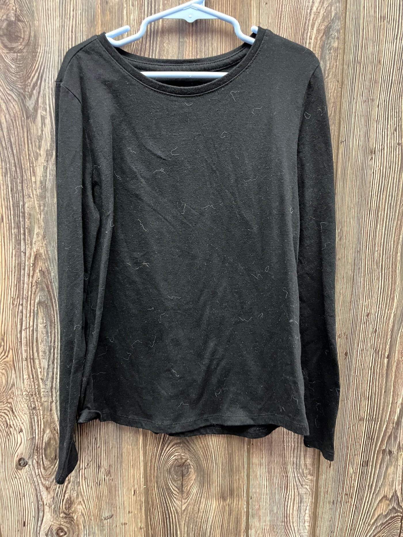 Girls Black Long Sleeve Top