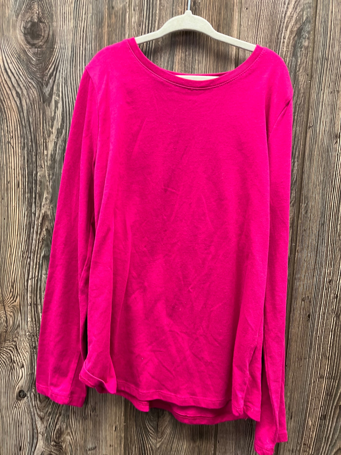 Girls Dark Pink Long Sleeve Top