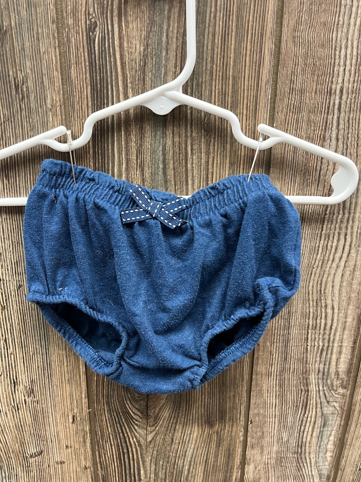 Girl 3-6 mo Blue Pull On Bummie Shorts