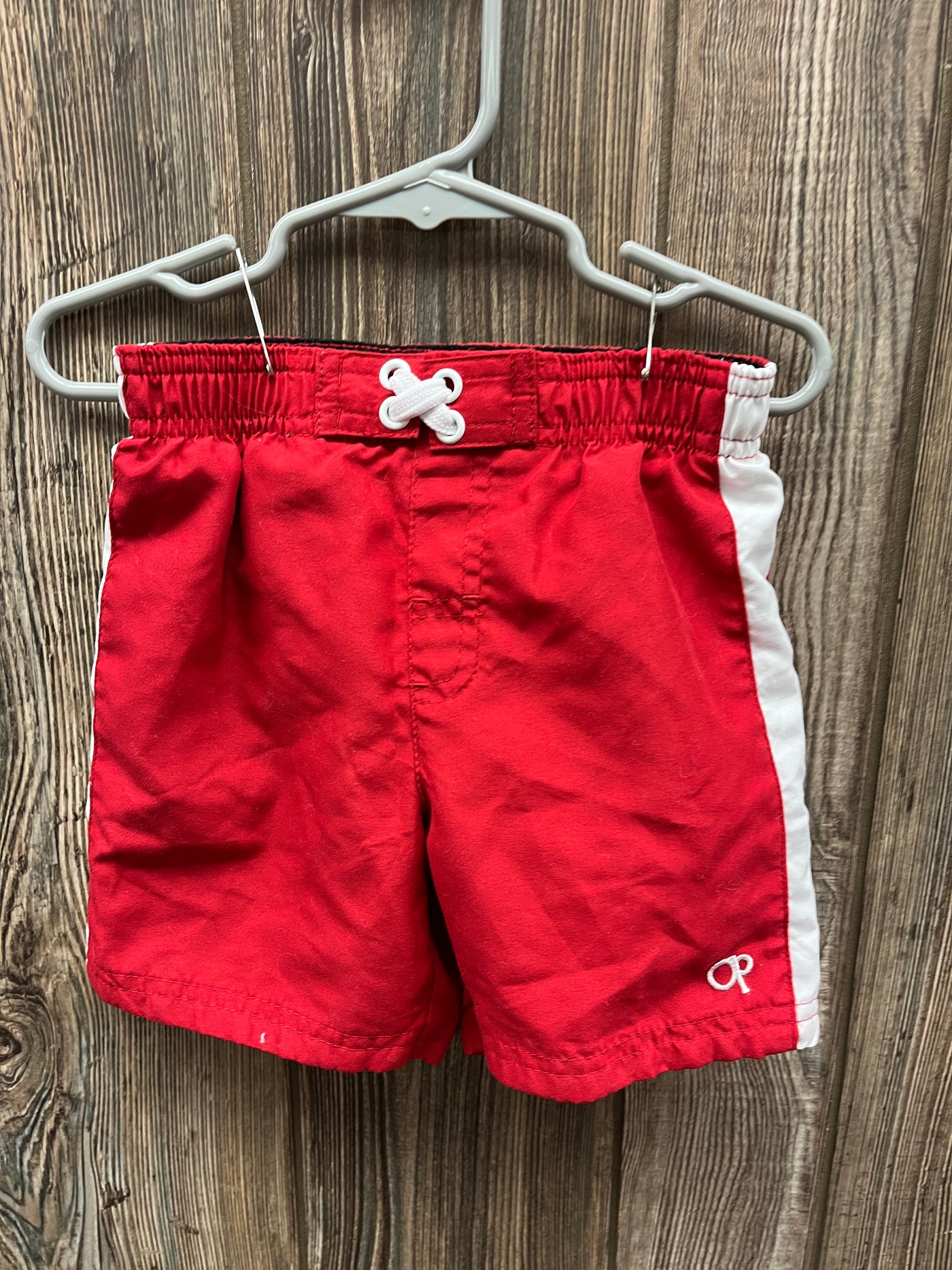 Boys 18 mo Red Swim Trucks