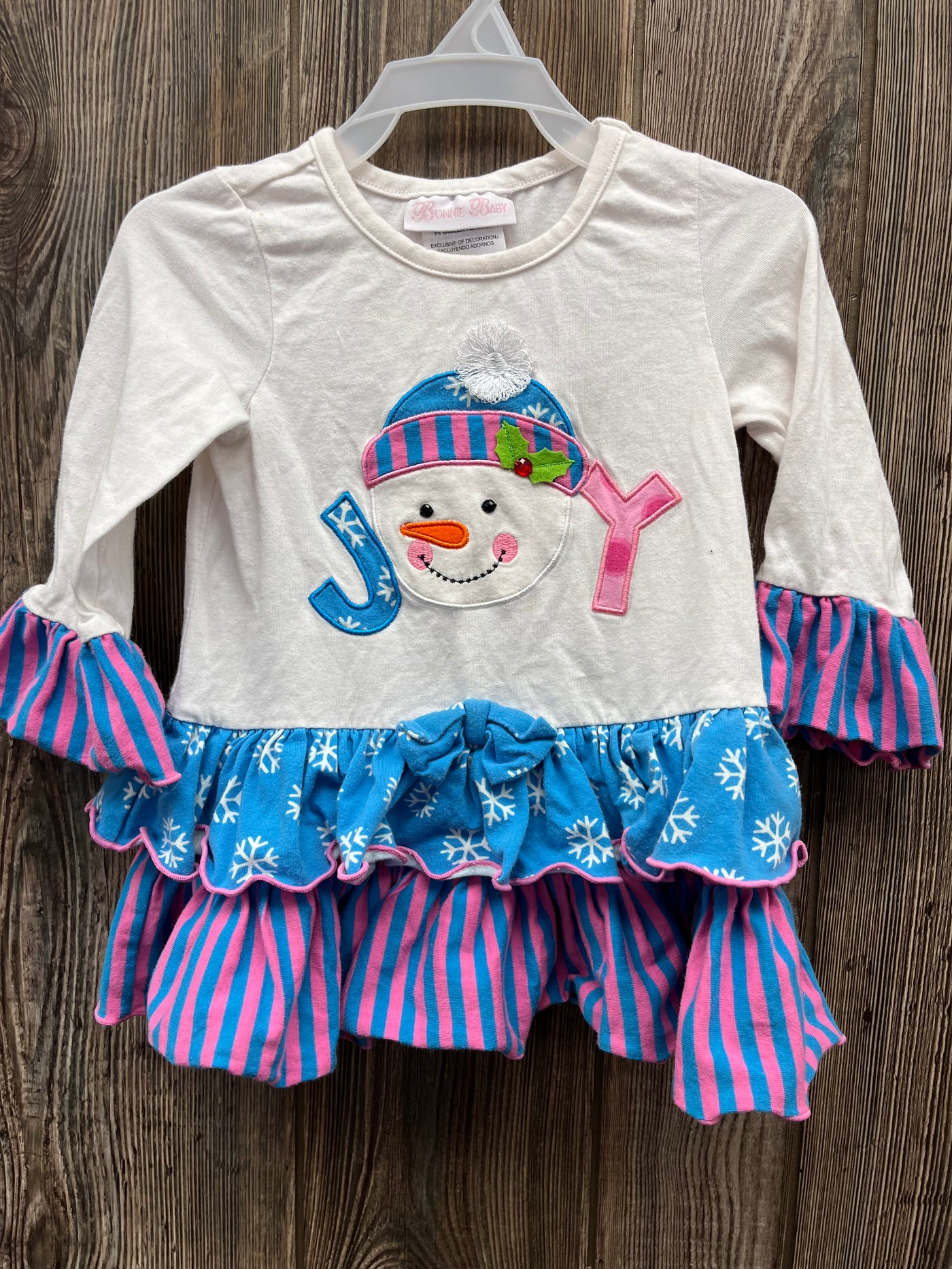 Girls 18 mo Joy Snowman Long Sleeve Top