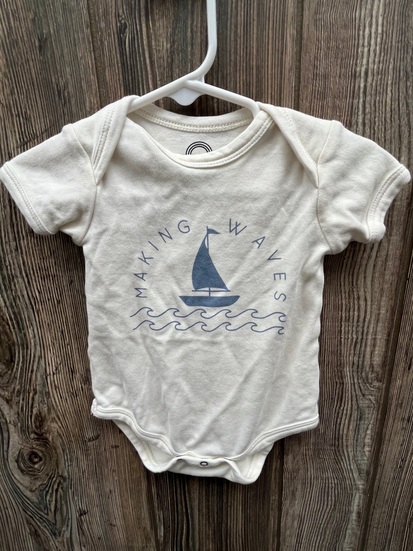 Boys 3-6 mo Making Waves Short Sleeve Onesie