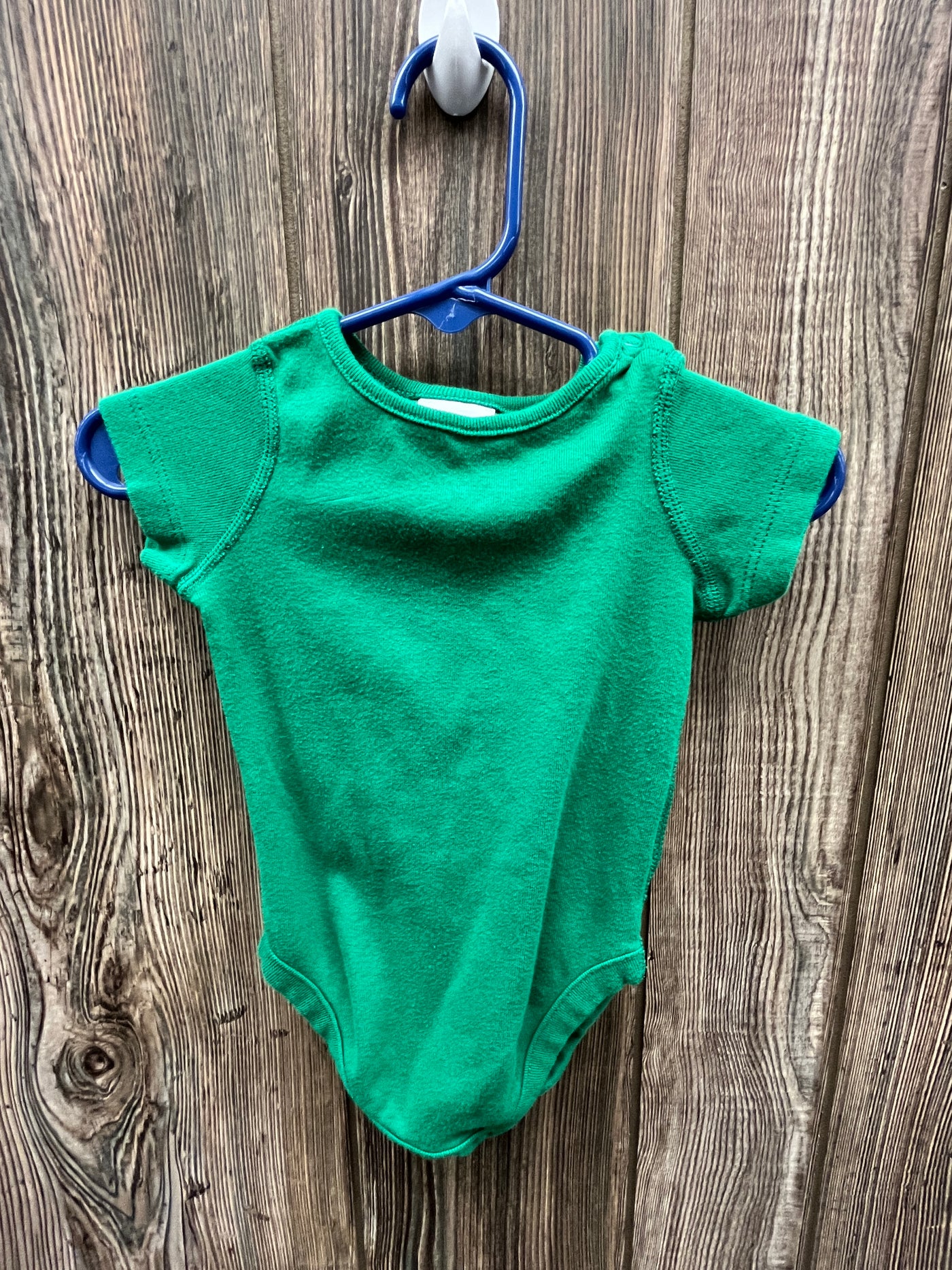 Boys 3-6 mo Green Short Sleeve Onesie