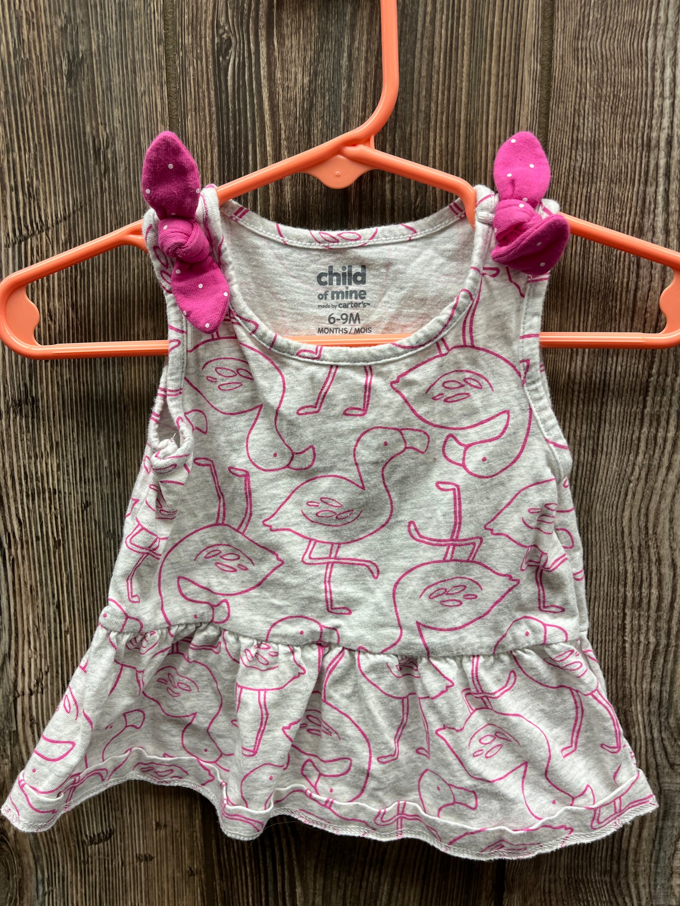 Girl 6-9 mo Flamingo Tank Top