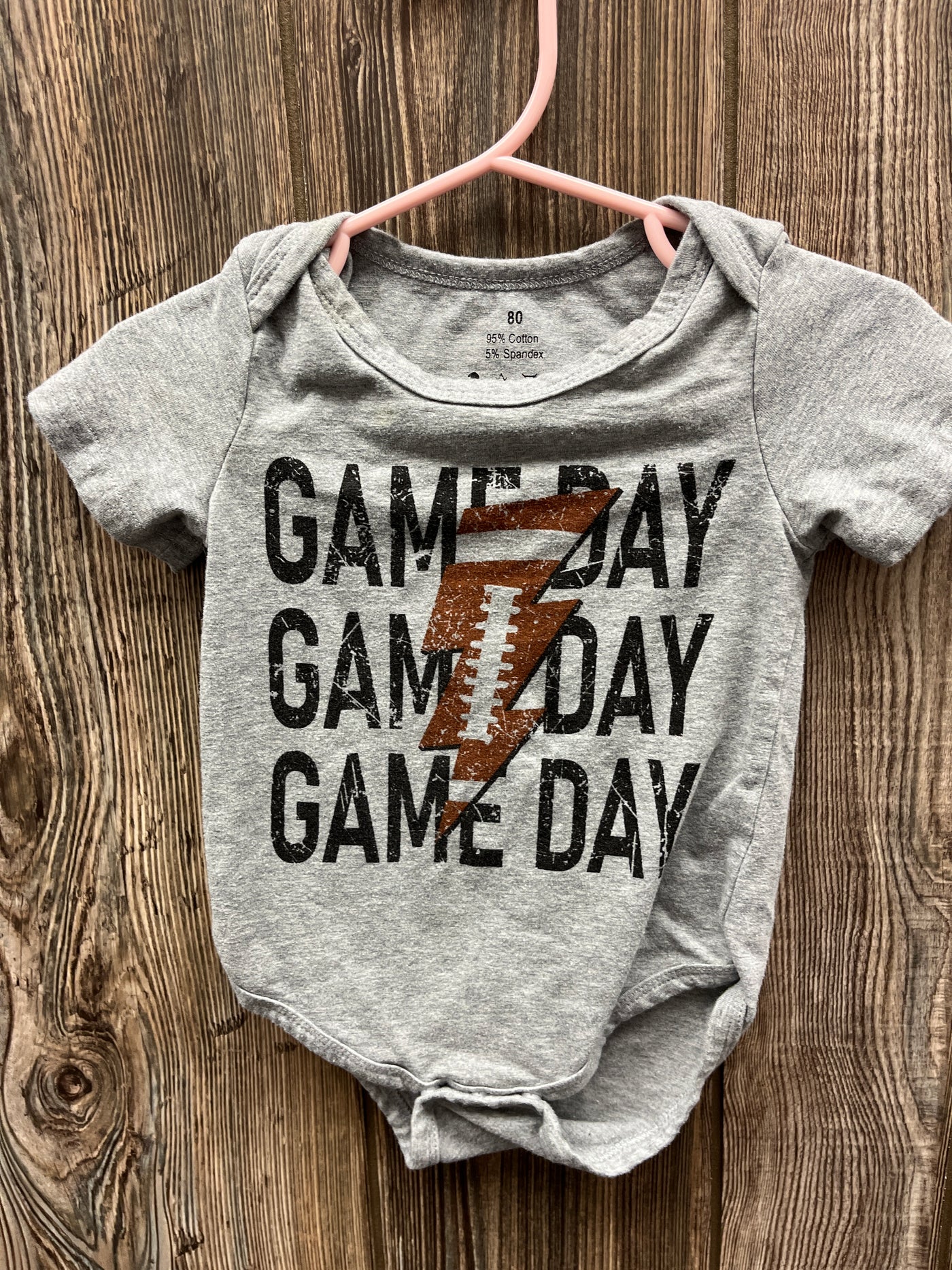 Boys 6 mo Game Day Short Sleeve Onesie