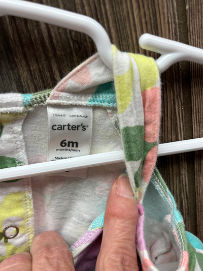 Girls 6 mo Romper with Pastel Flowers