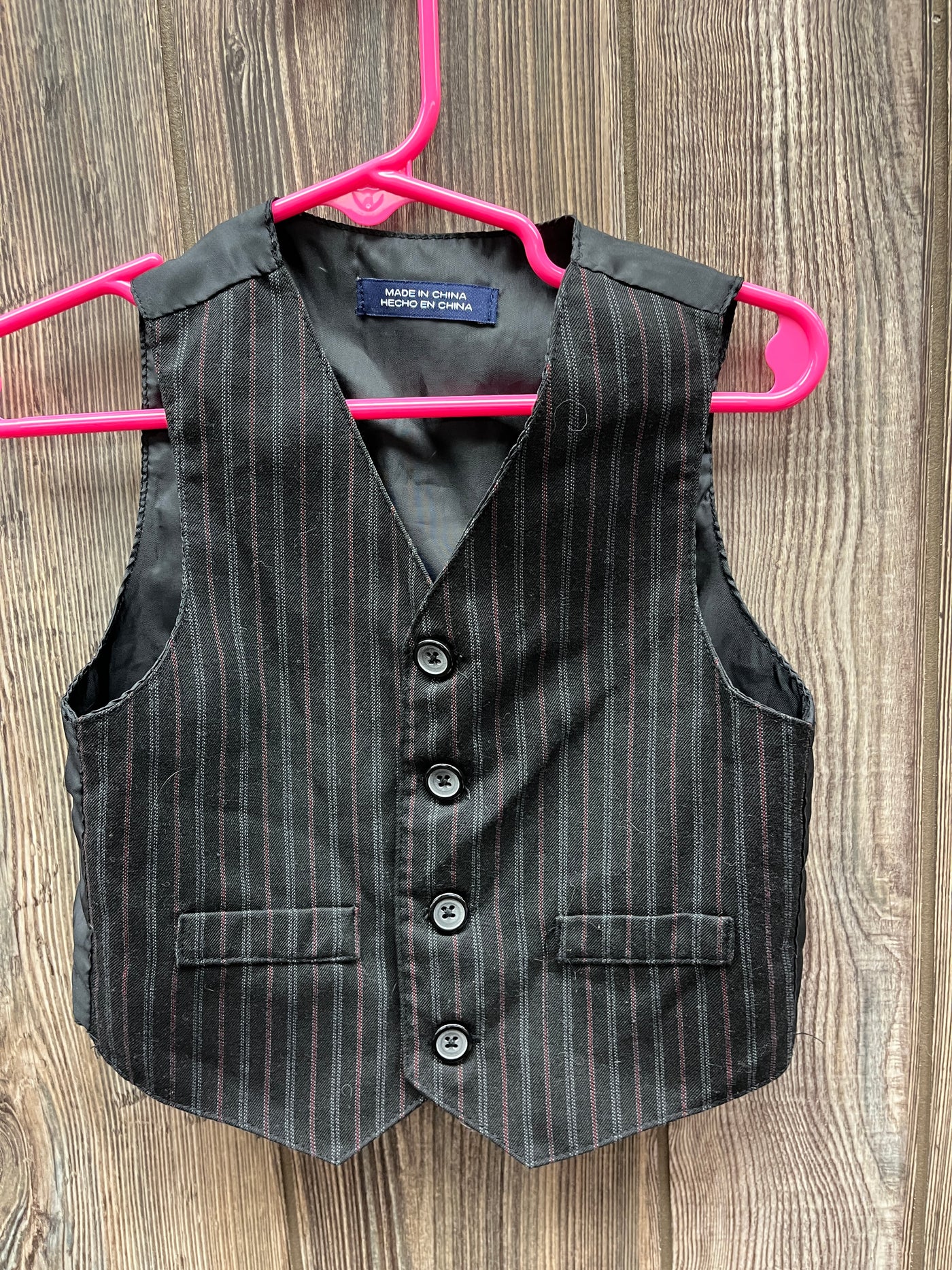 Boys 18 mo Black Suit Vest