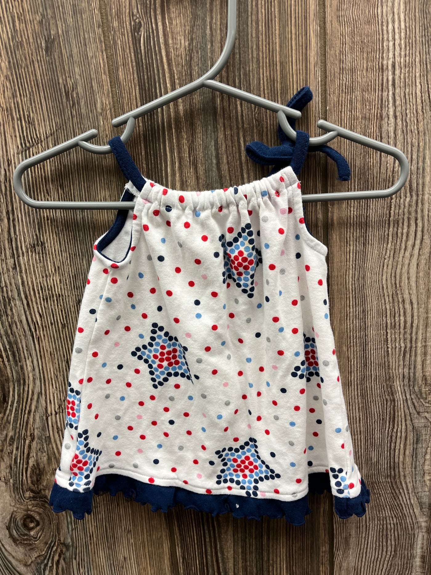 Girl Newborn Tank Top with Stars