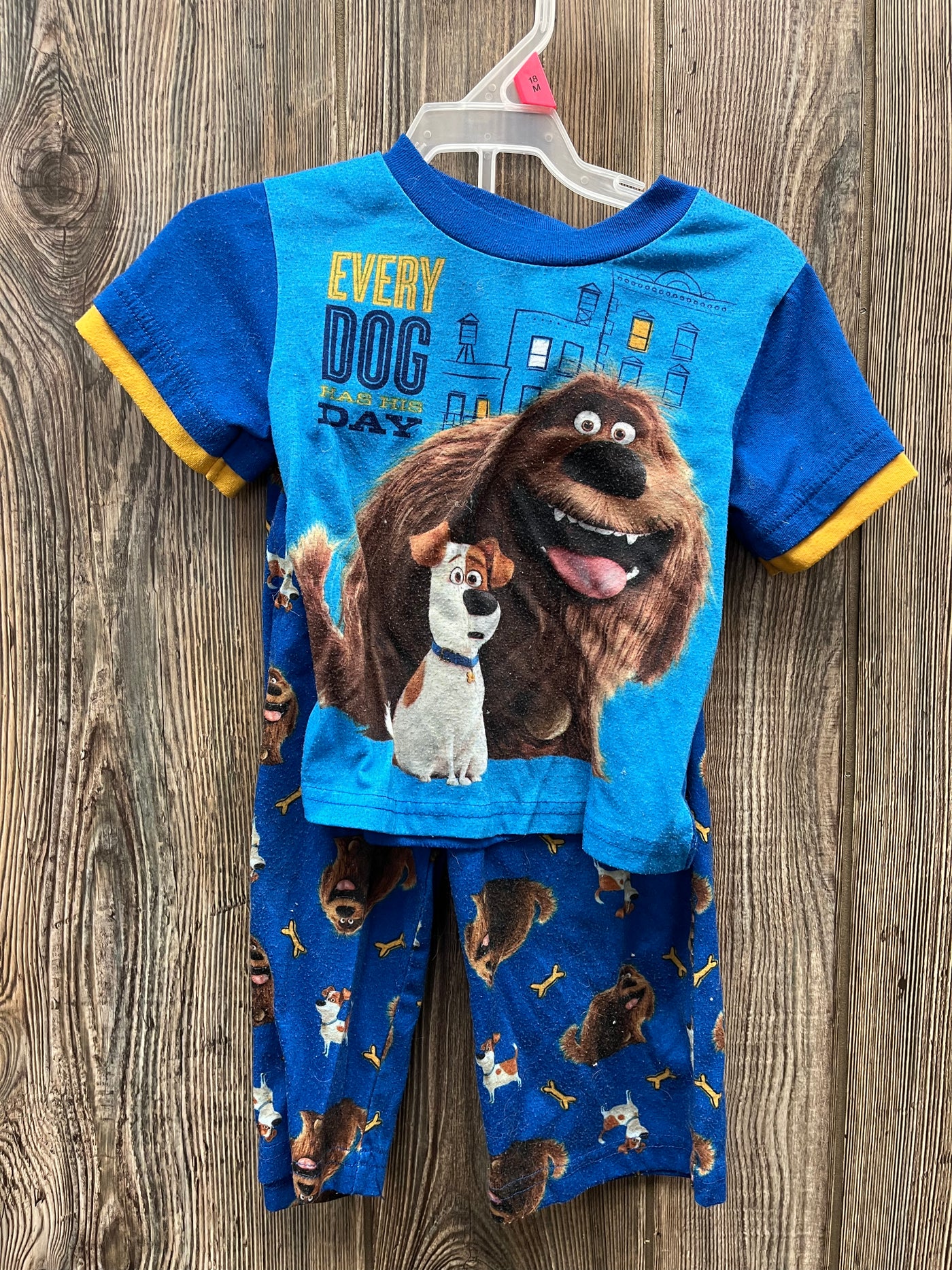 Boys 2T Secret Life of Pets Short Sleeve Pajamas