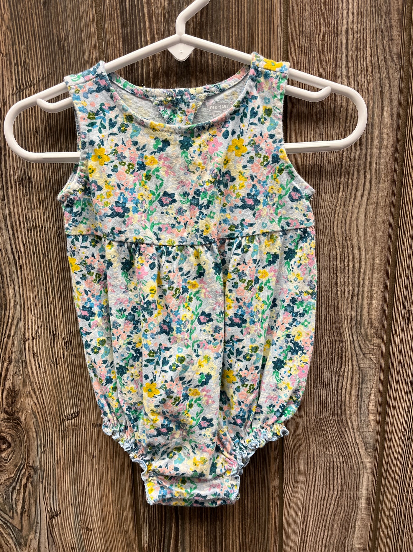 Girl 6-12 mo Multi Color Flower Romper