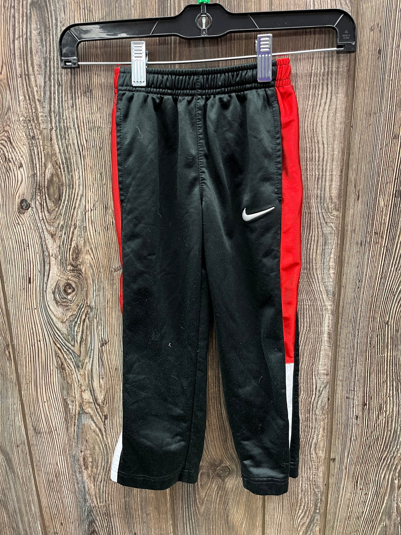 Boys 4T Black Nike Pants with Red