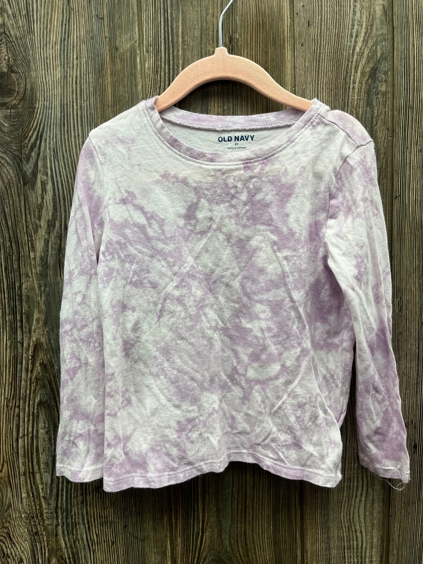 Girls Purple and White Long Sleeve Shirt