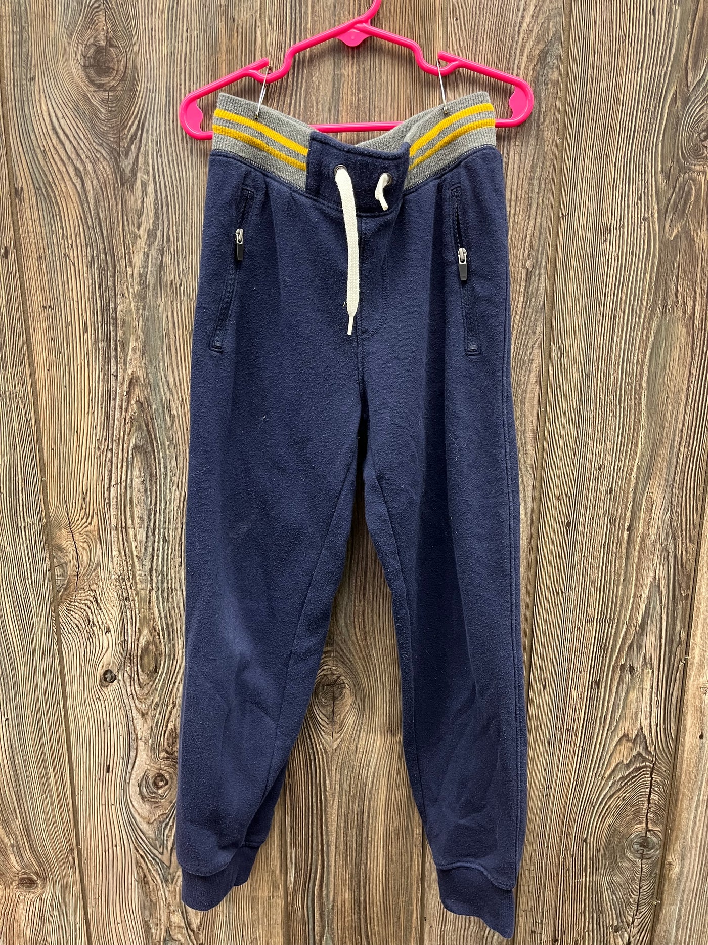 Boys 8 Navy Pants with Waist and Ankle Bands