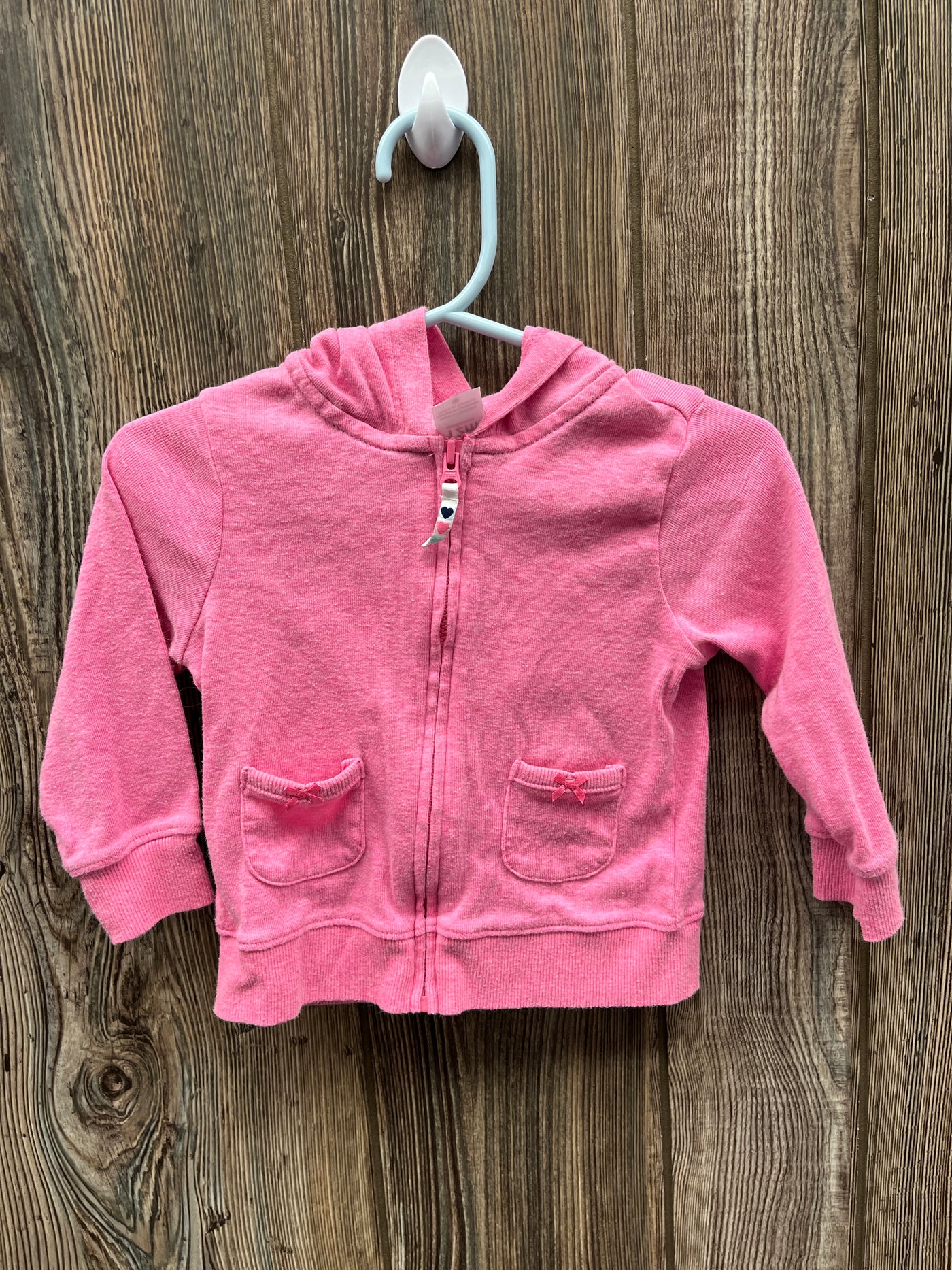 Girls 12 mo Pink Zip Up Hoodie