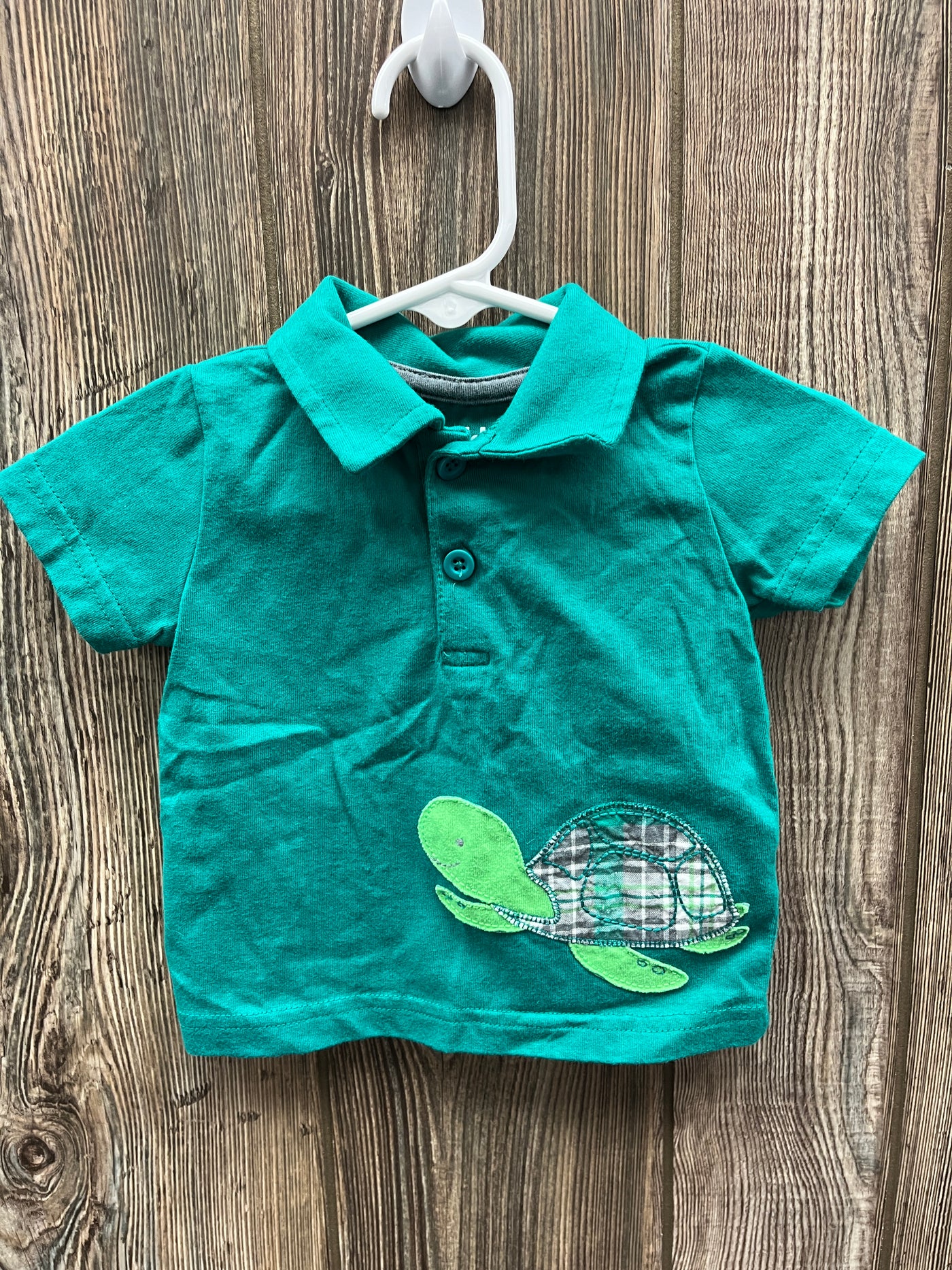 Boys 3-6 mo Turtle Short Sleeve Shirt Polo