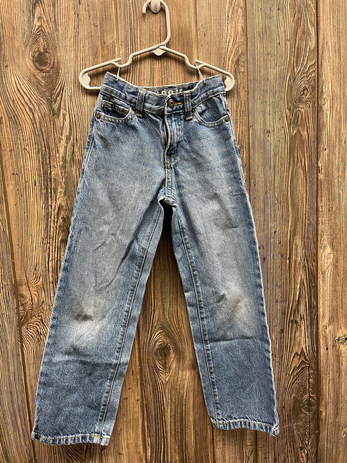 Boys 7 Slim Straight Leg Crazy 8 Blue Jeans