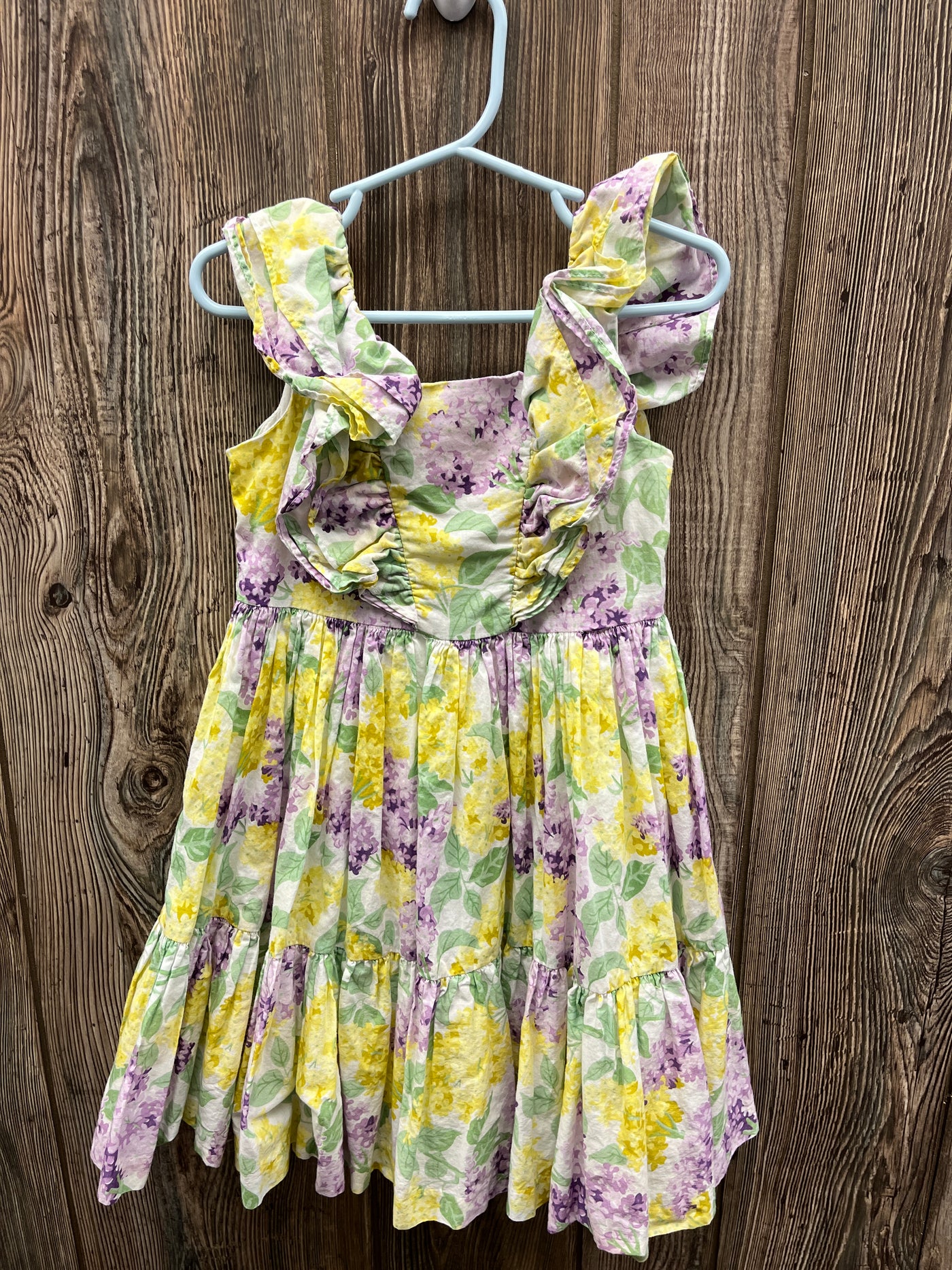 Girl 3T Purple and Yellow Flower Janie and Jack Dress