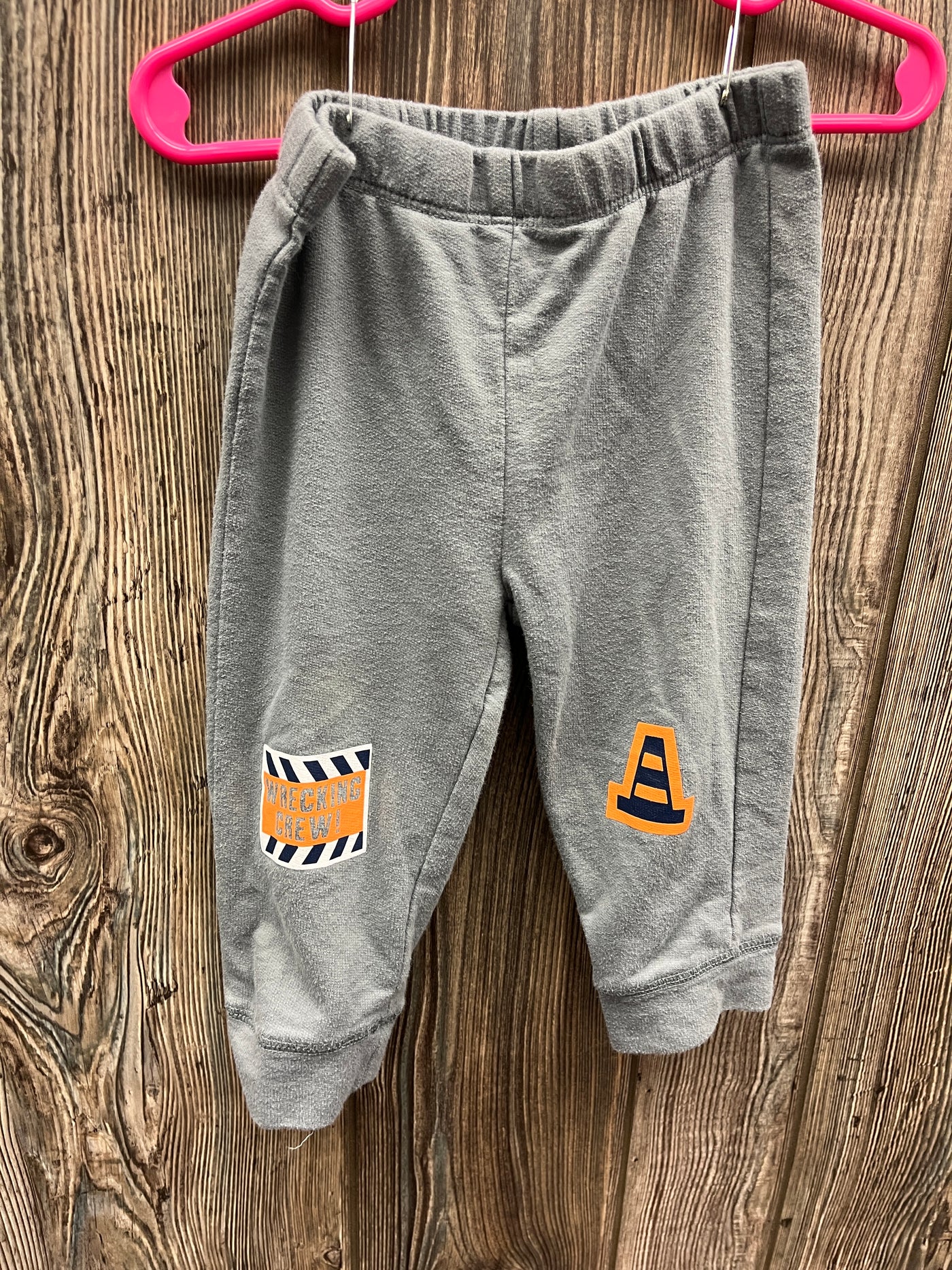 Boys 18 mo Gray Construction Pull On Sweatpants