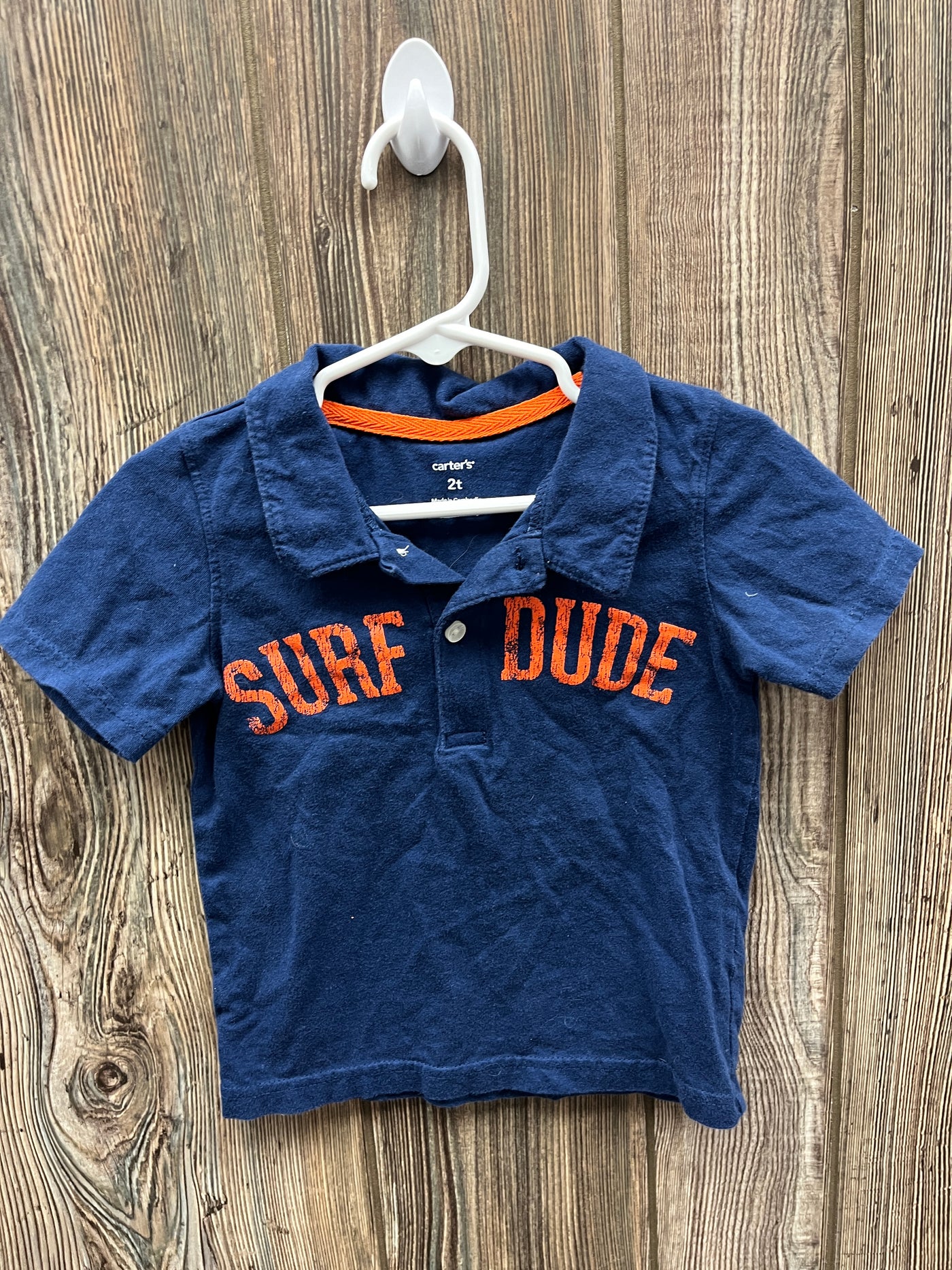 Boys 2T Surf Dude Short Sleeve Shirt