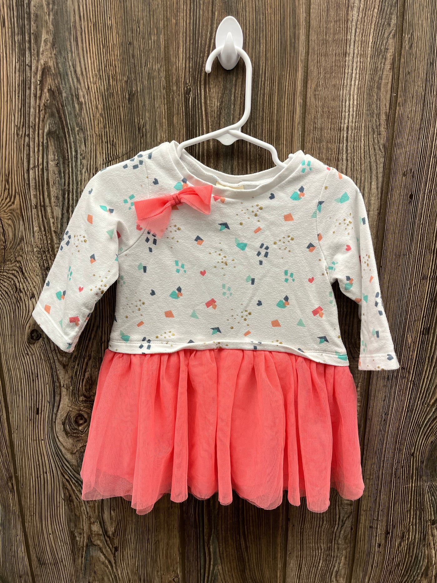 Girls 24 mo Speckled Dress with Pink Skirt