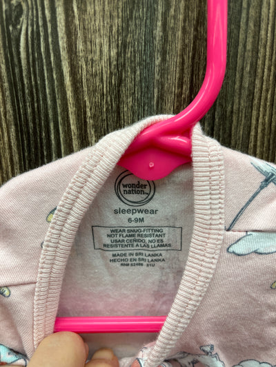 Girls 6-9 mo Pink Paris Sleeper