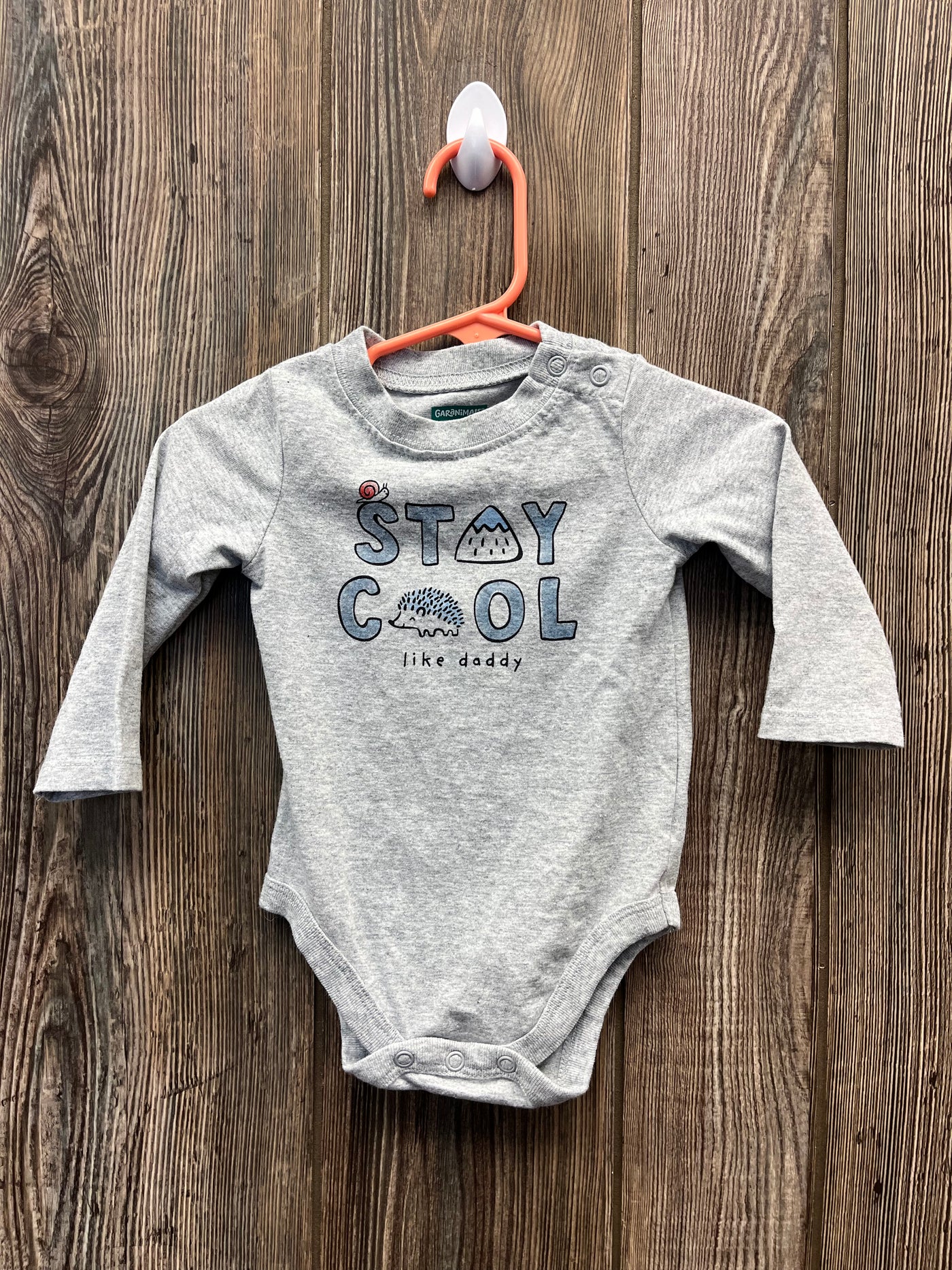 Boys Stay Cool Long Sleeve Onesie